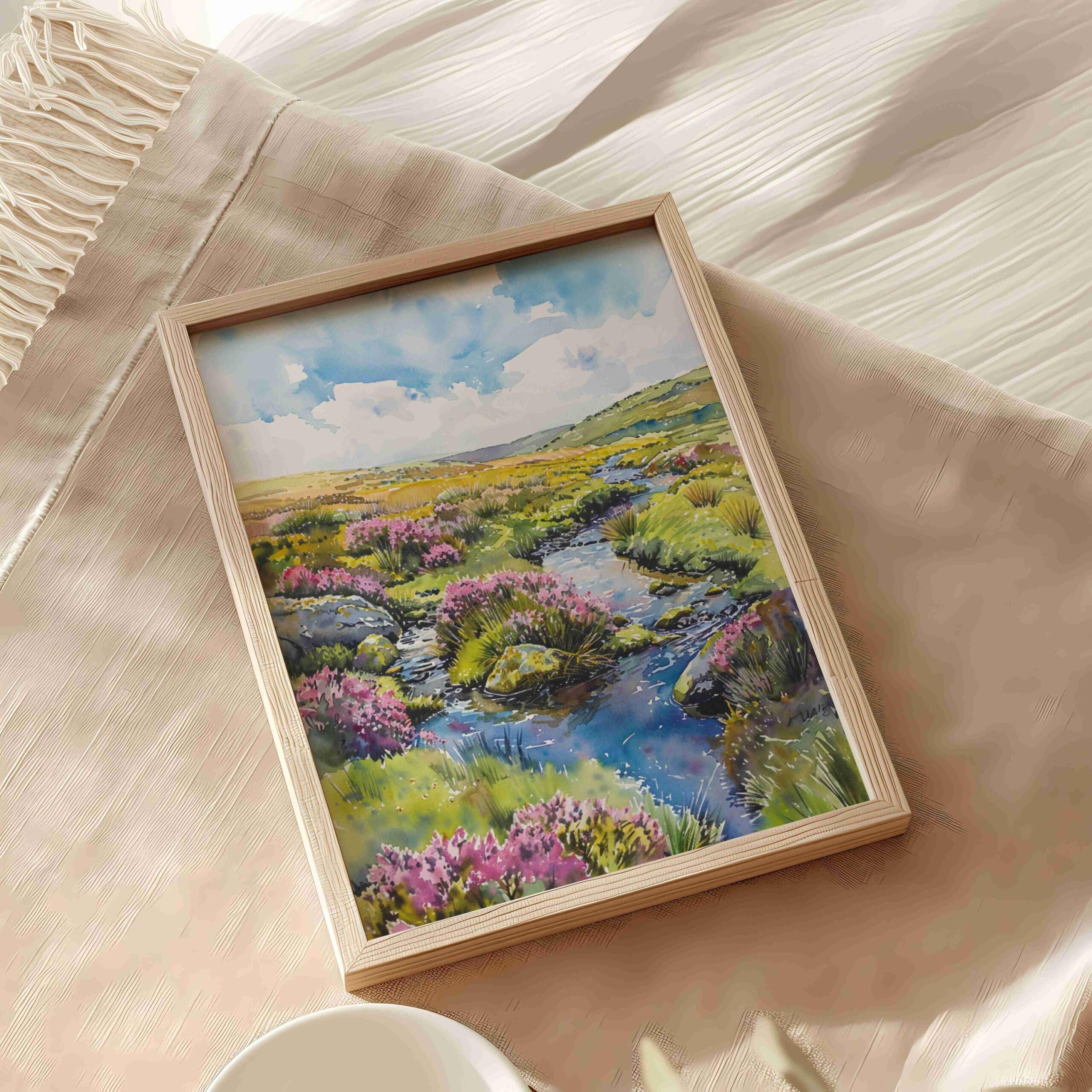 Exmoor National Park England Watercolor: United Kingdom Travel Art Poster - Image 5