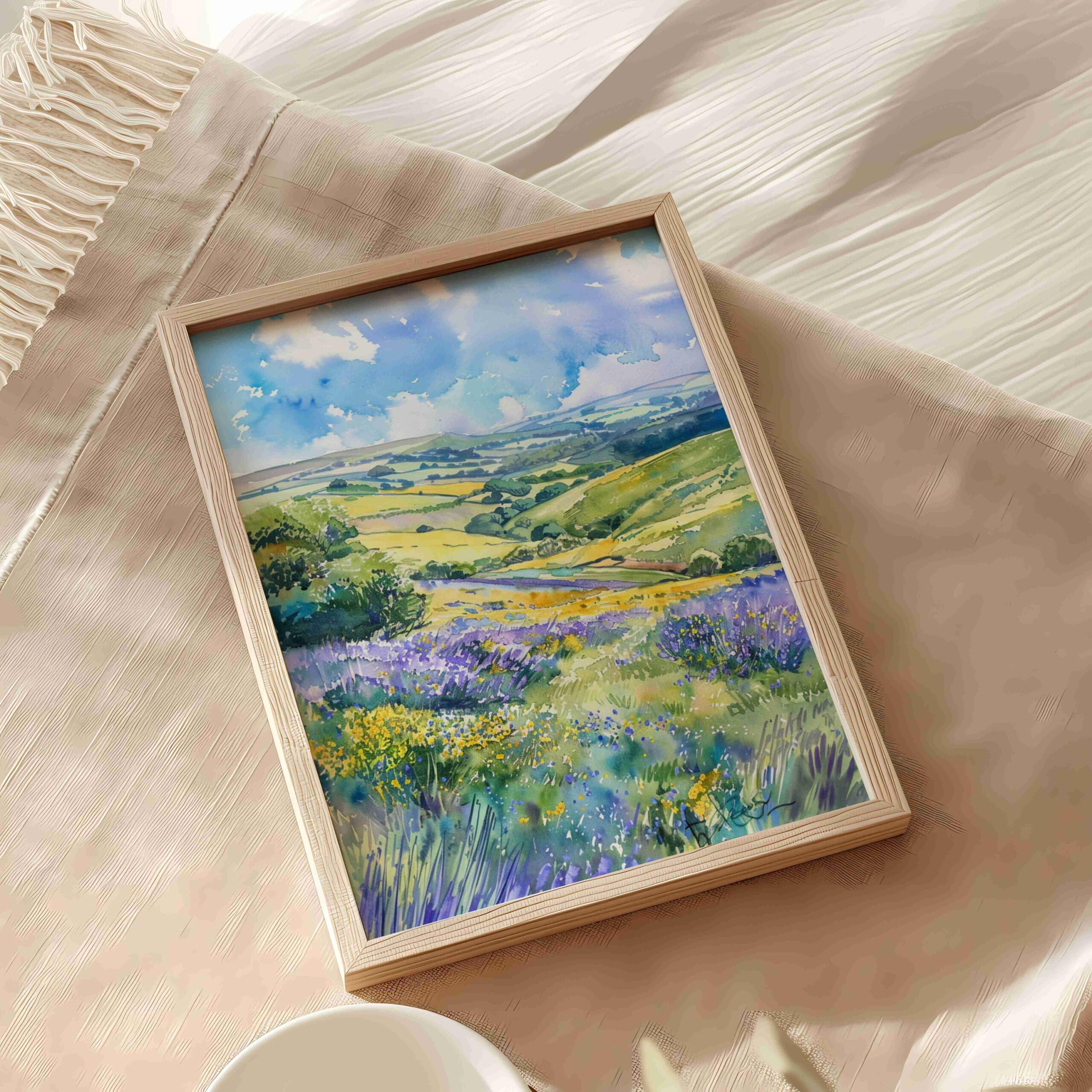 South Downs National Park England Watercolor: United Kingdom Travel Art Poster - Image 5
