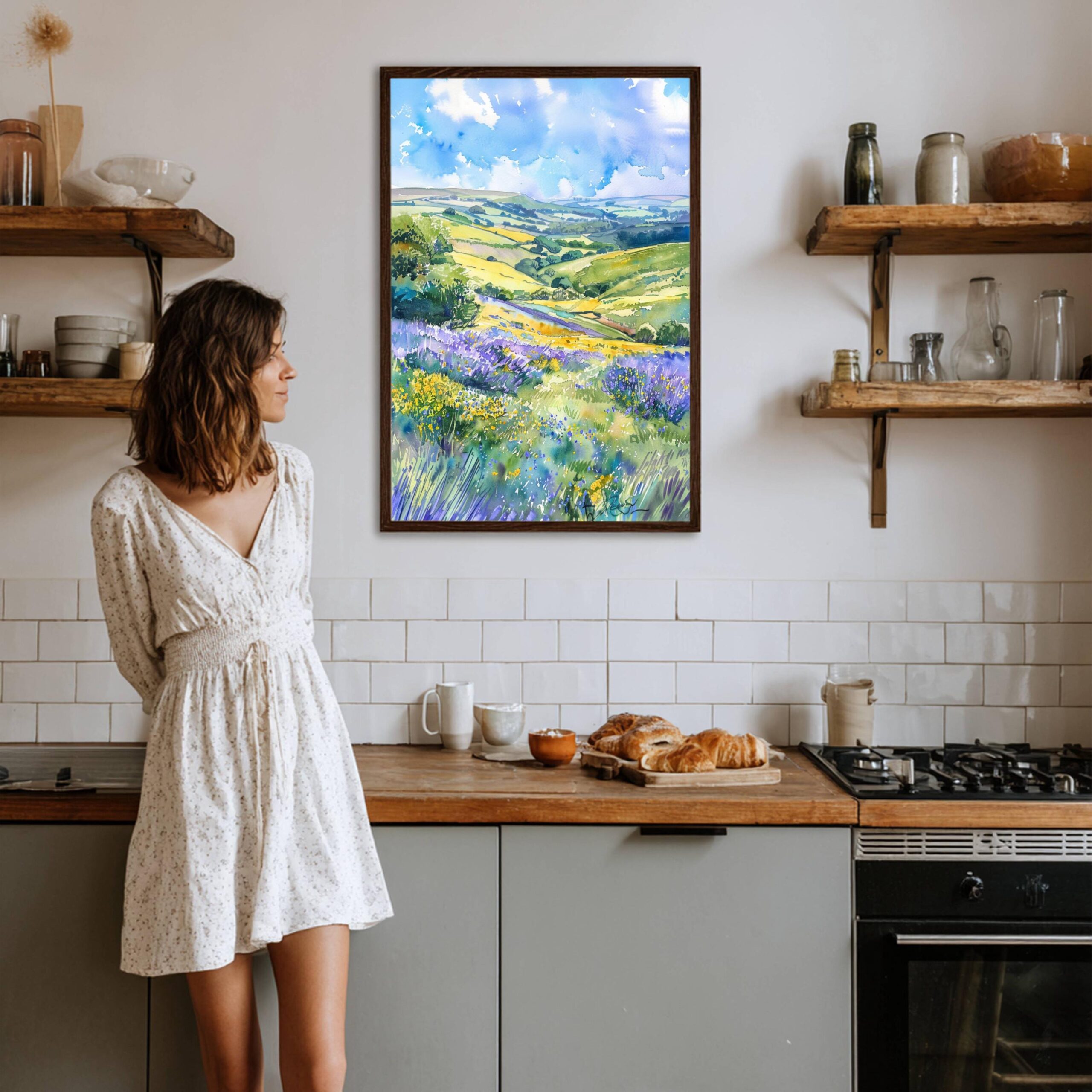 South Downs National Park England Watercolor: United Kingdom Travel Art Poster - Image 7