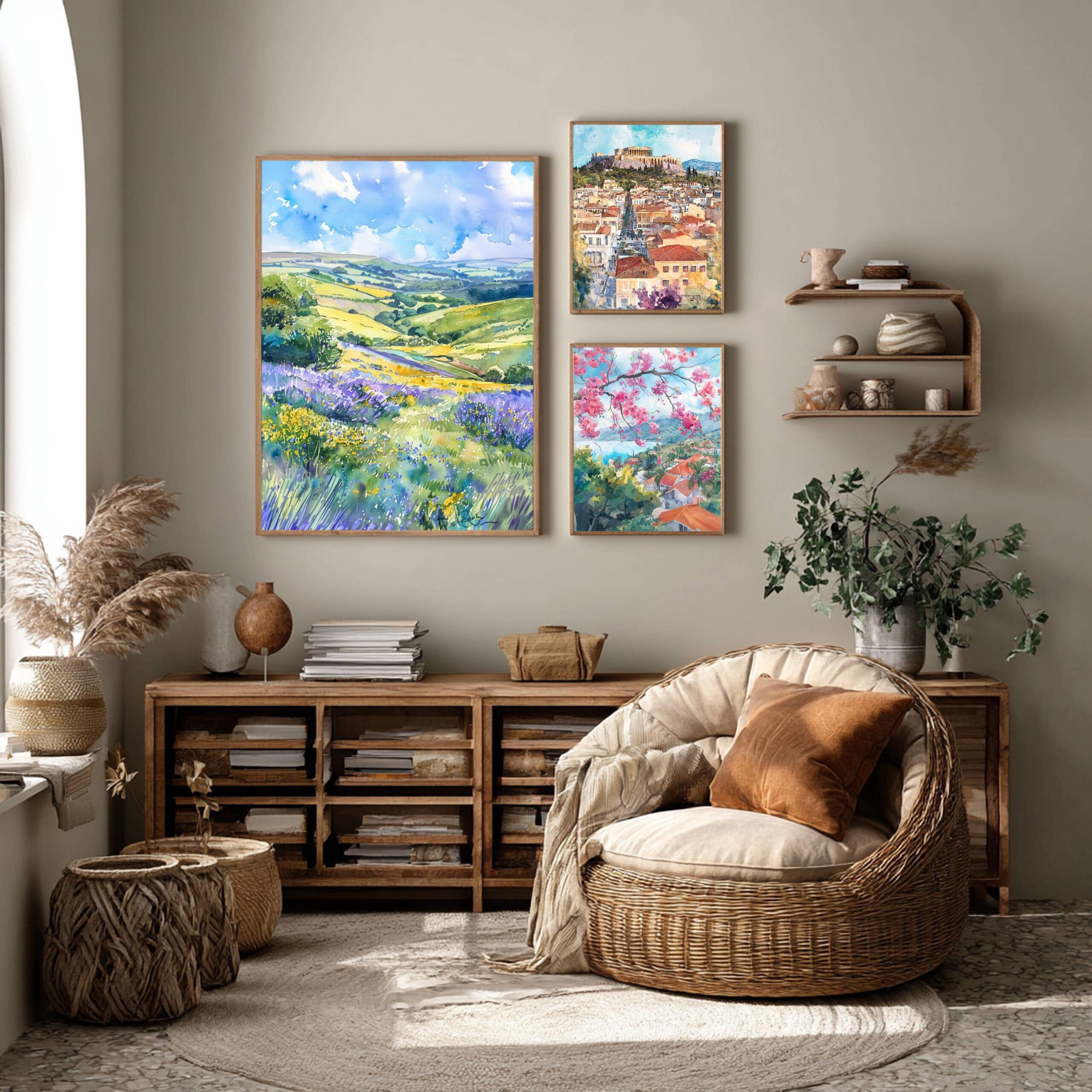 South Downs National Park England Watercolor: United Kingdom Travel Art Poster - Image 2