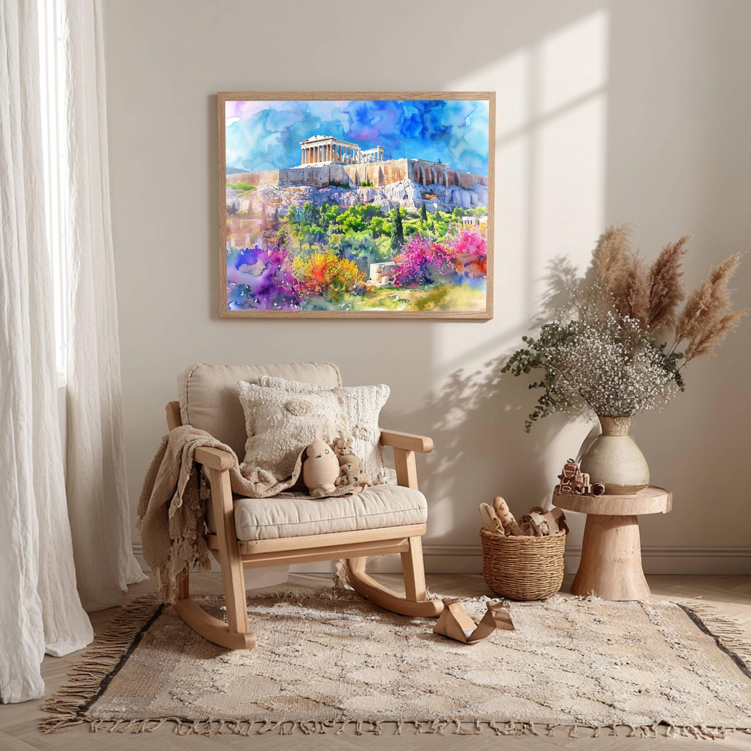 Acropolis Athens Greece Watercolor Print: Greek Travel Art Poster - Image 5
