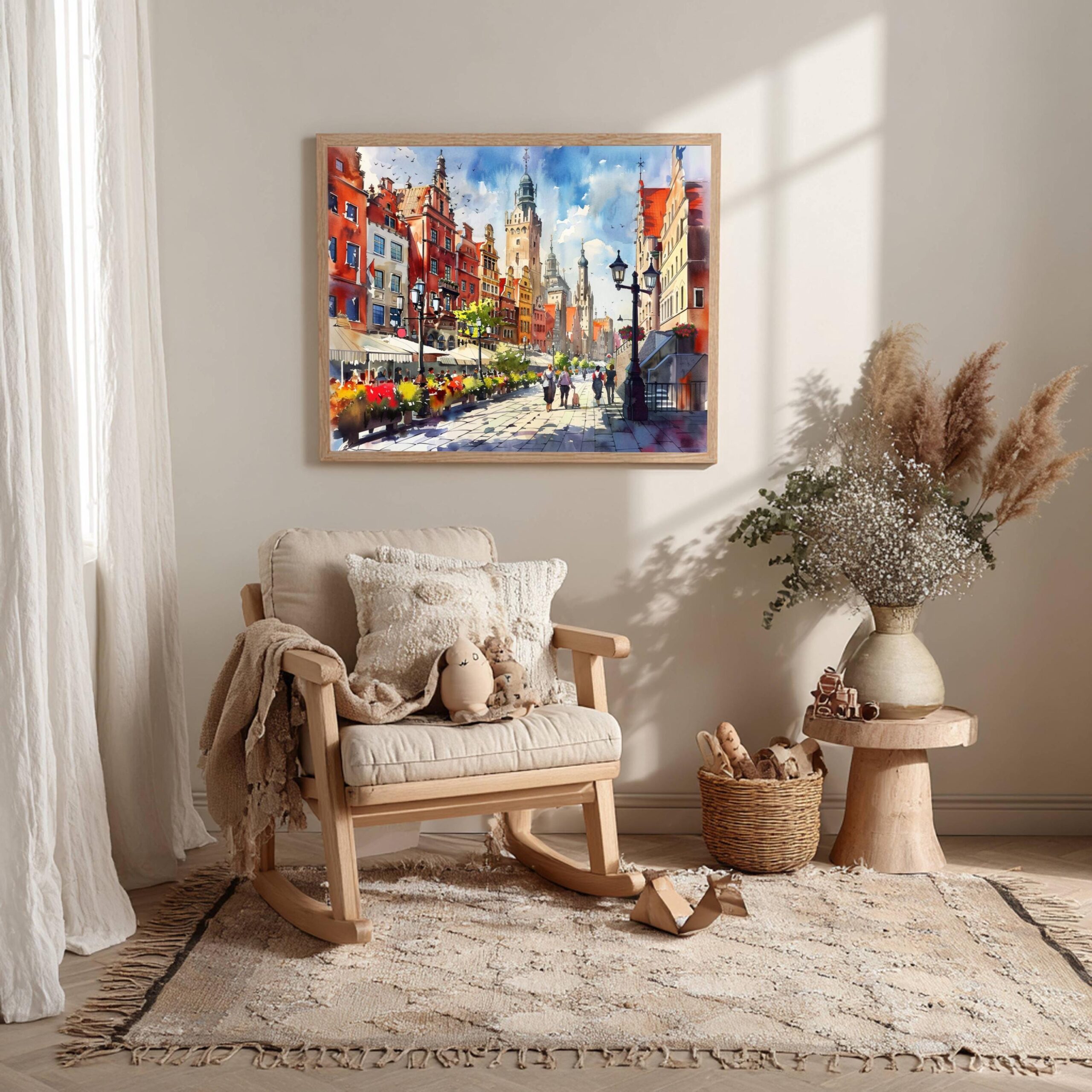 Gdansk Poland Watercolor Print: European Travel Art Poster - Image 5