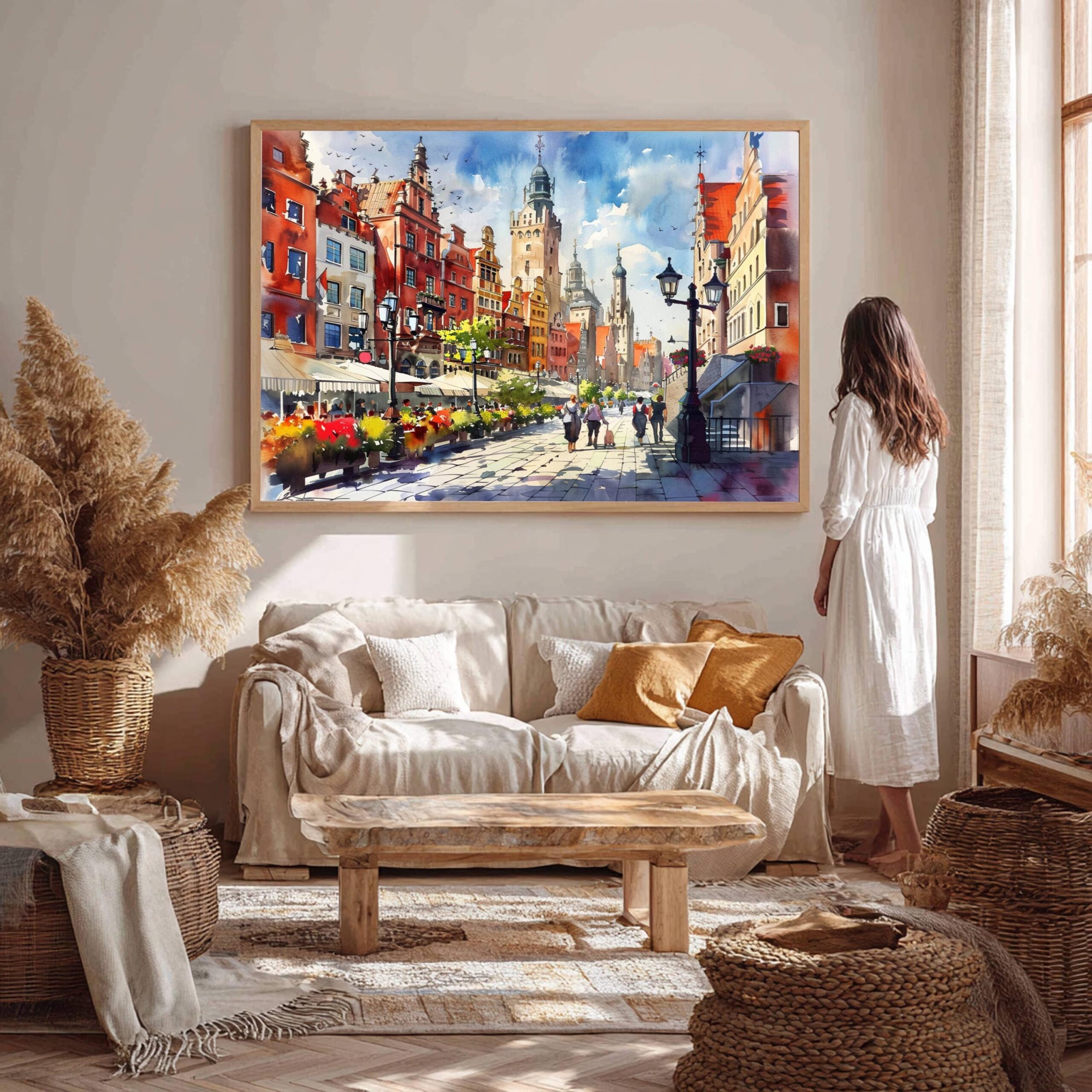 Gdansk Poland Watercolor Print: European Travel Art Poster - Image 10