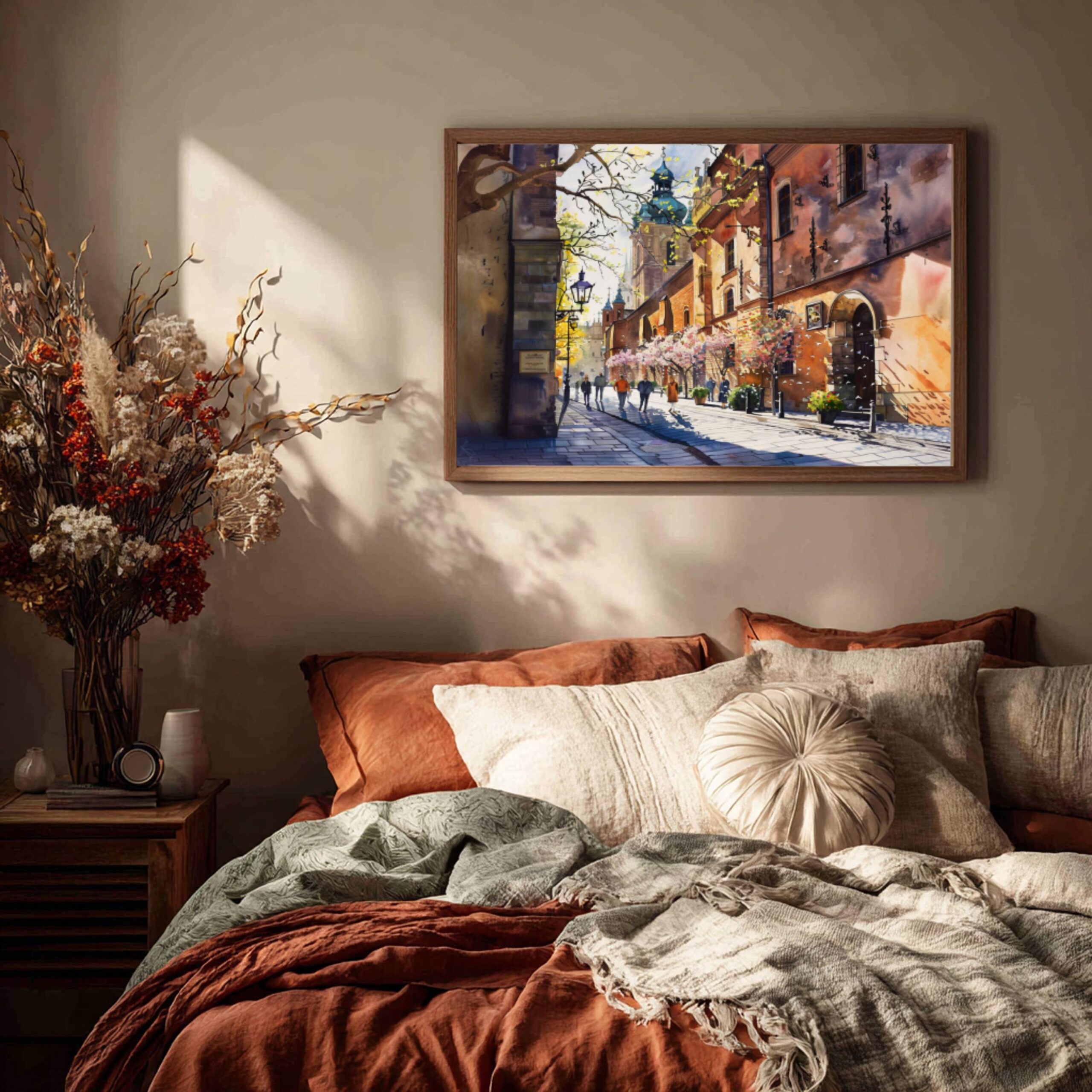 Krakow Poland Watercolor Print: European Travel Art Poster - Image 3
