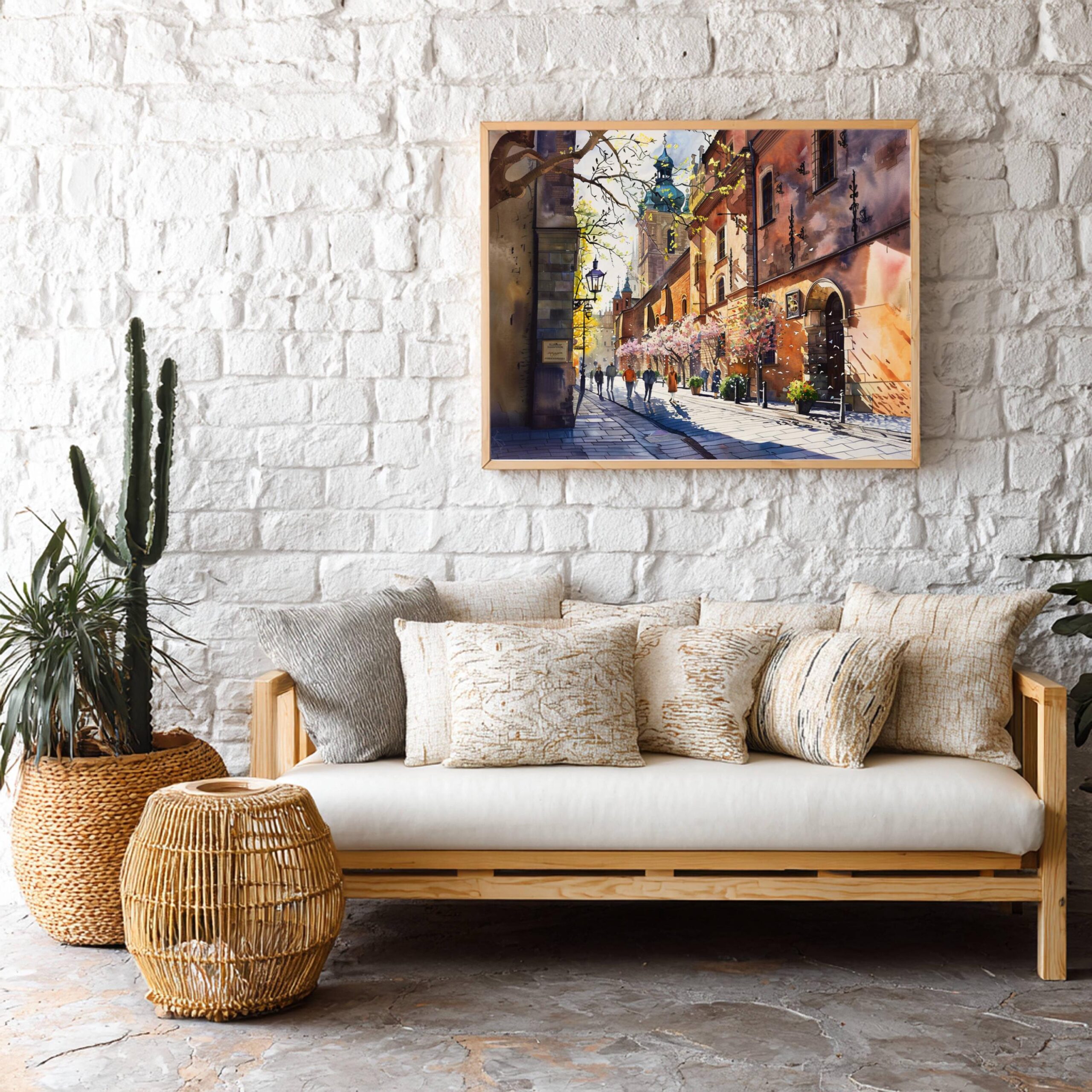 Krakow Poland Watercolor Print: European Travel Art Poster - Image 7