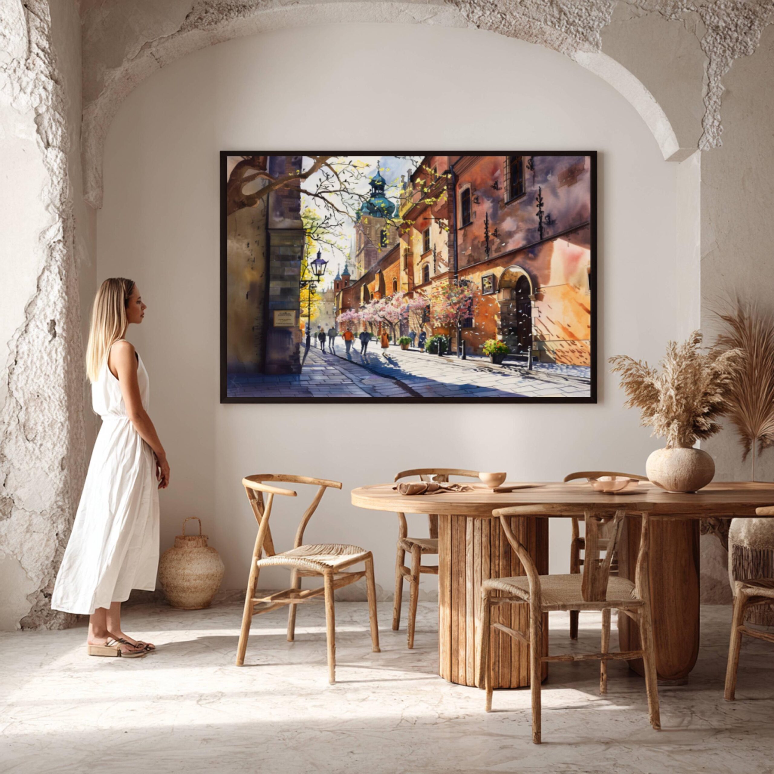 Krakow Poland Watercolor Print: European Travel Art Poster - Image 9