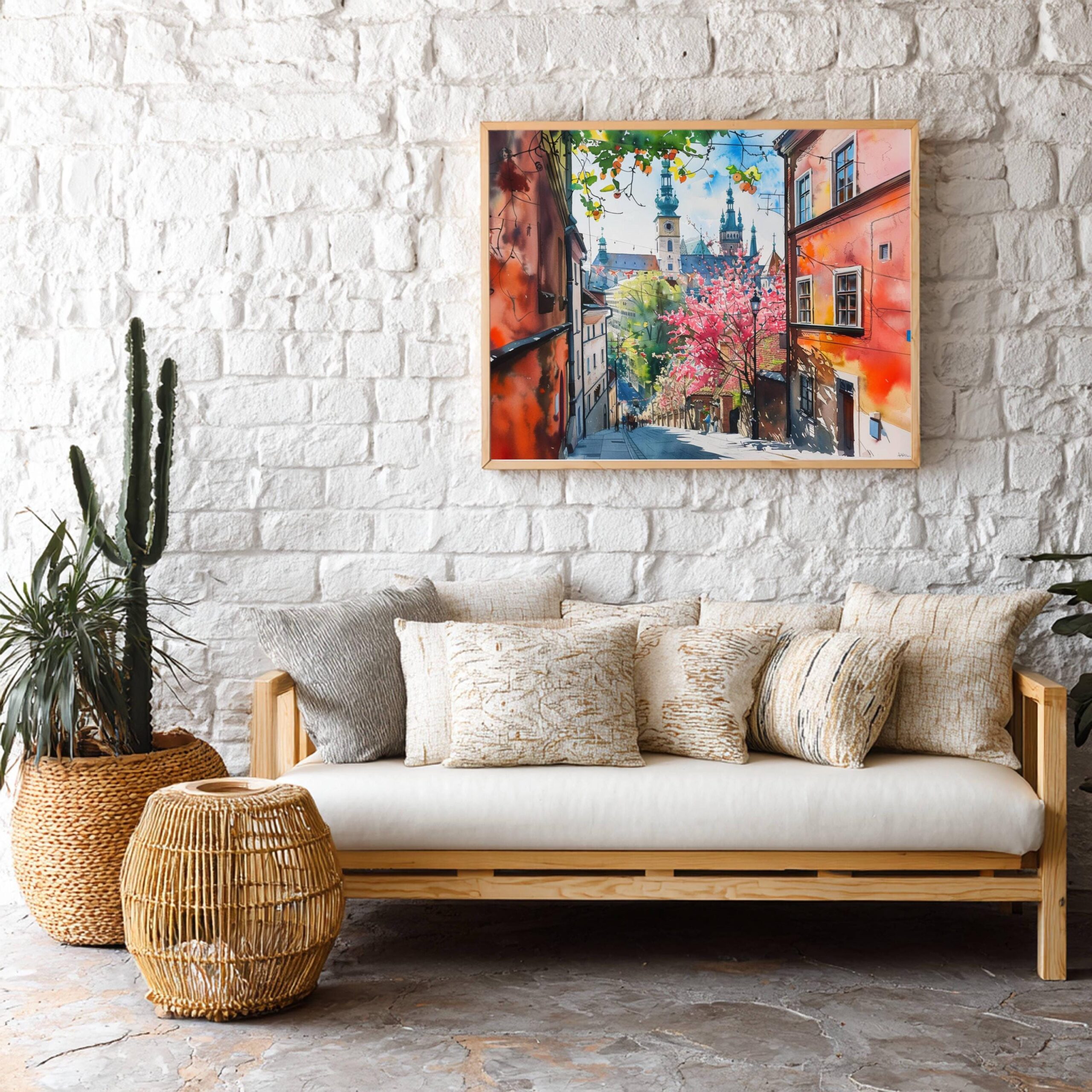 Krakow Poland Watercolor Print: European Travel Art Poster - Image 6