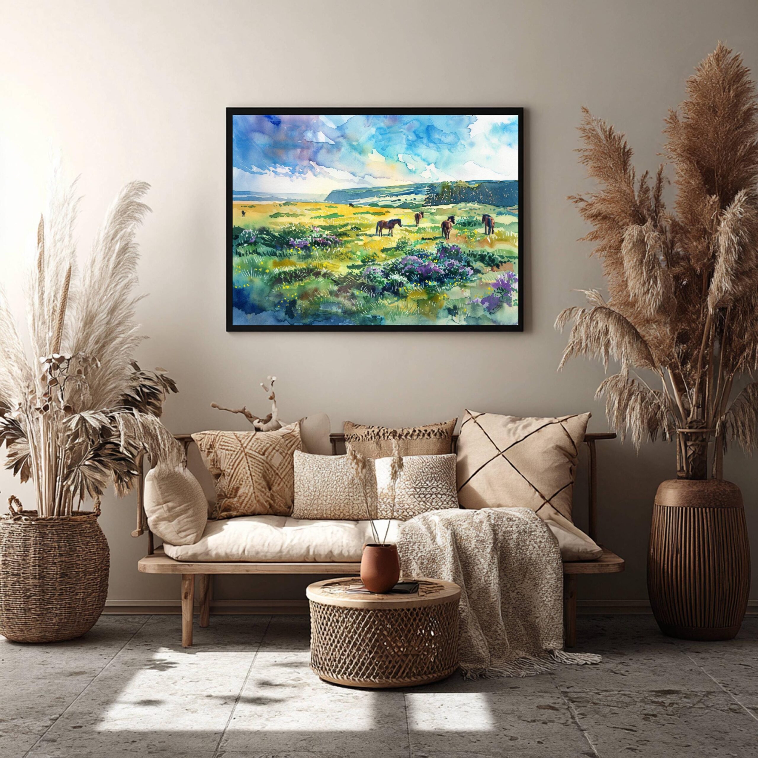 Exmoor National Park England Watercolor Print: UK Travel Art Poster - Image 7