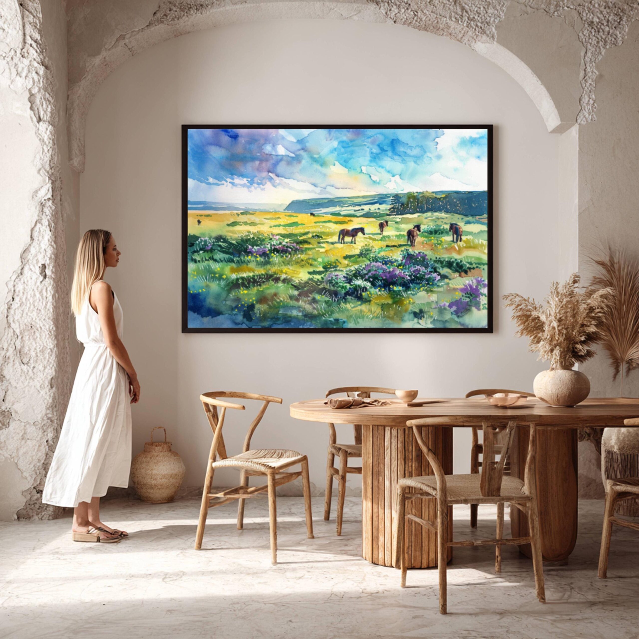 Exmoor National Park England Watercolor Print: UK Travel Art Poster - Image 8