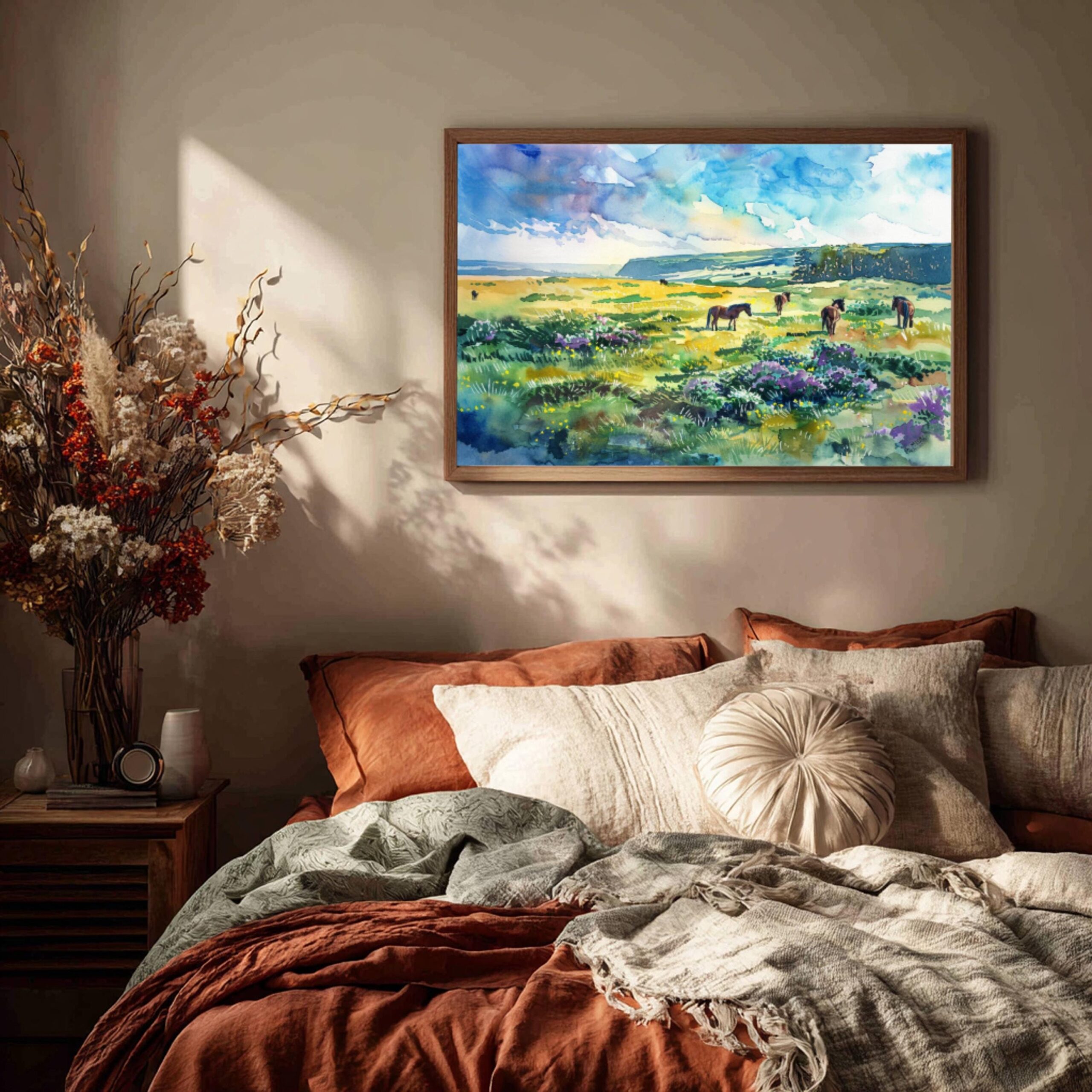 Exmoor National Park England Watercolor Print: UK Travel Art Poster - Image 10