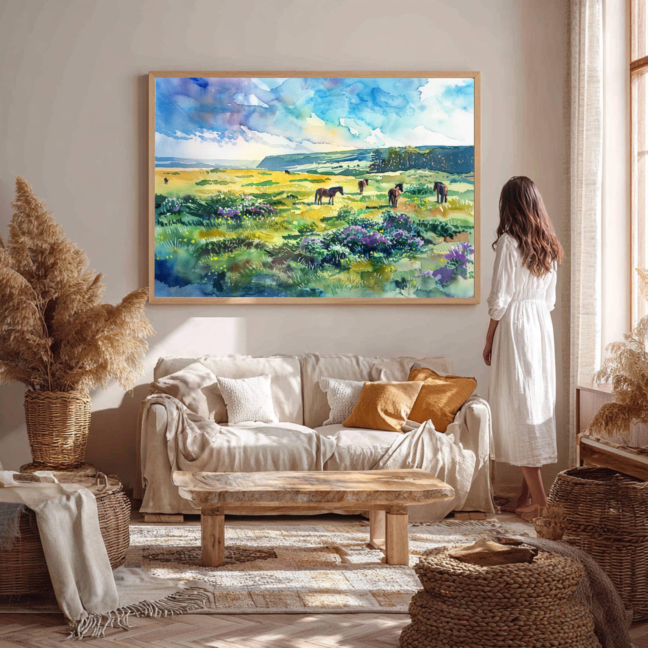 Exmoor National Park England Watercolor Print: UK Travel Art Poster - Image 9
