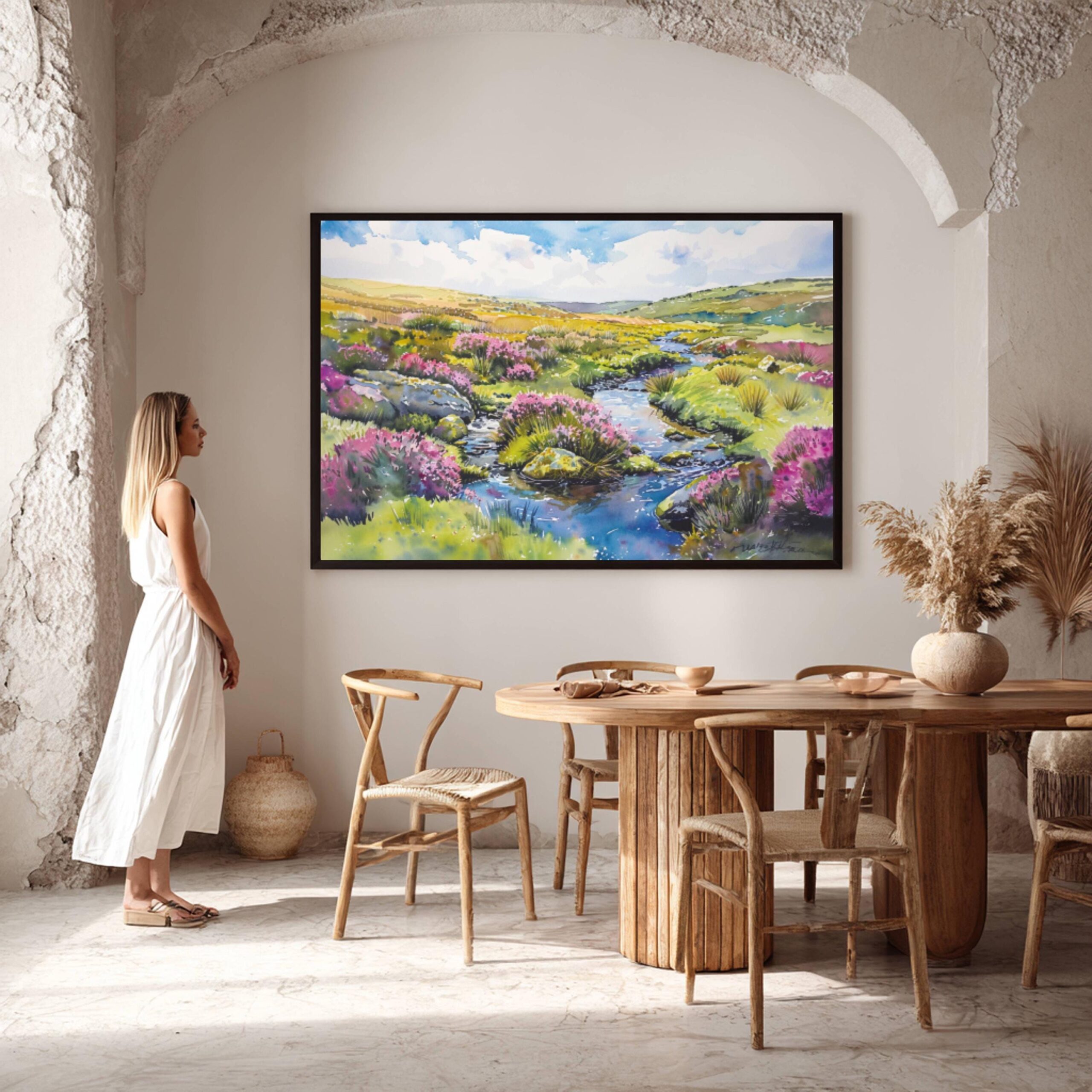 Exmoor National Park England Watercolor Print: UK Travel Art Poster - Image 9