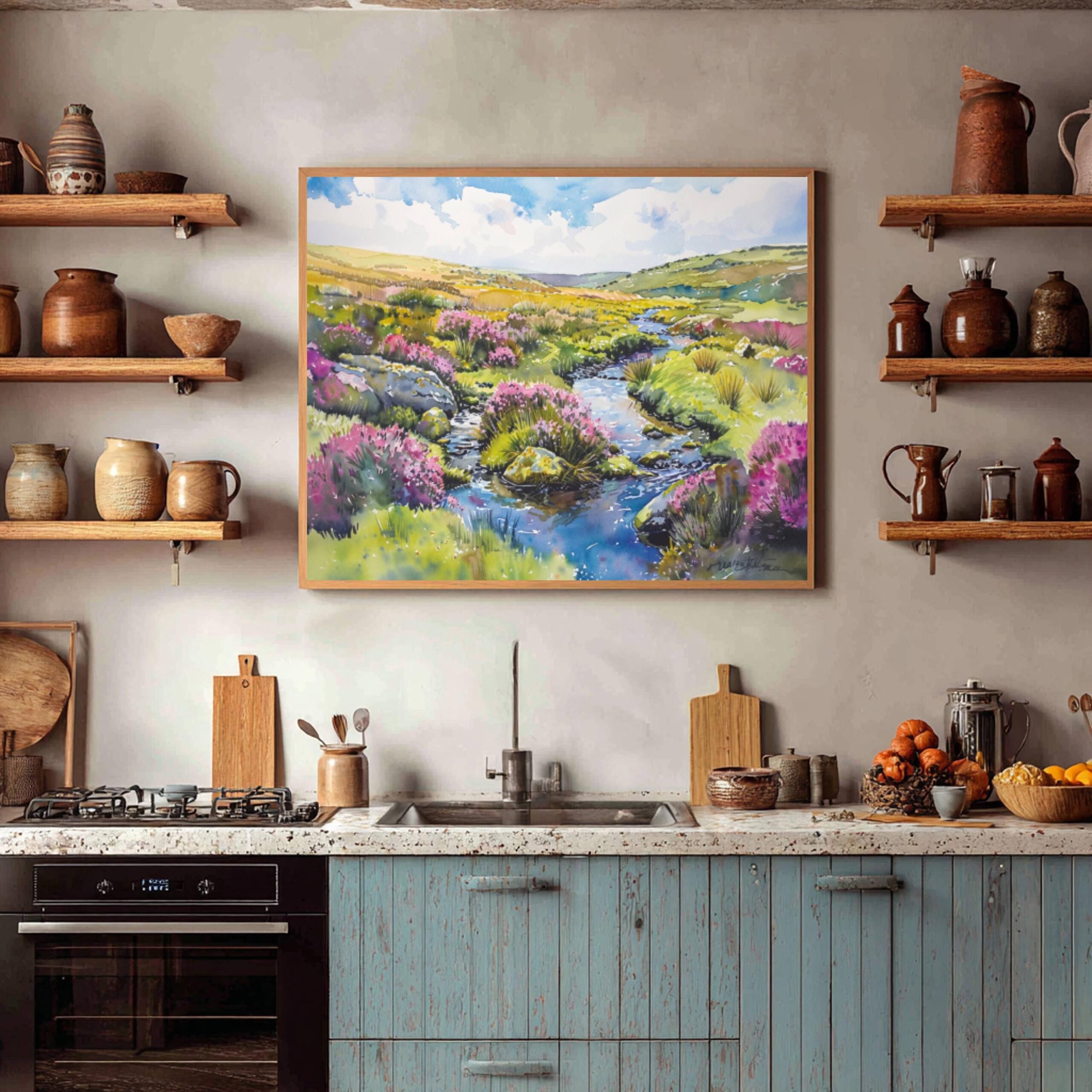 Exmoor National Park England Watercolor Print: UK Travel Art Poster - Image 4