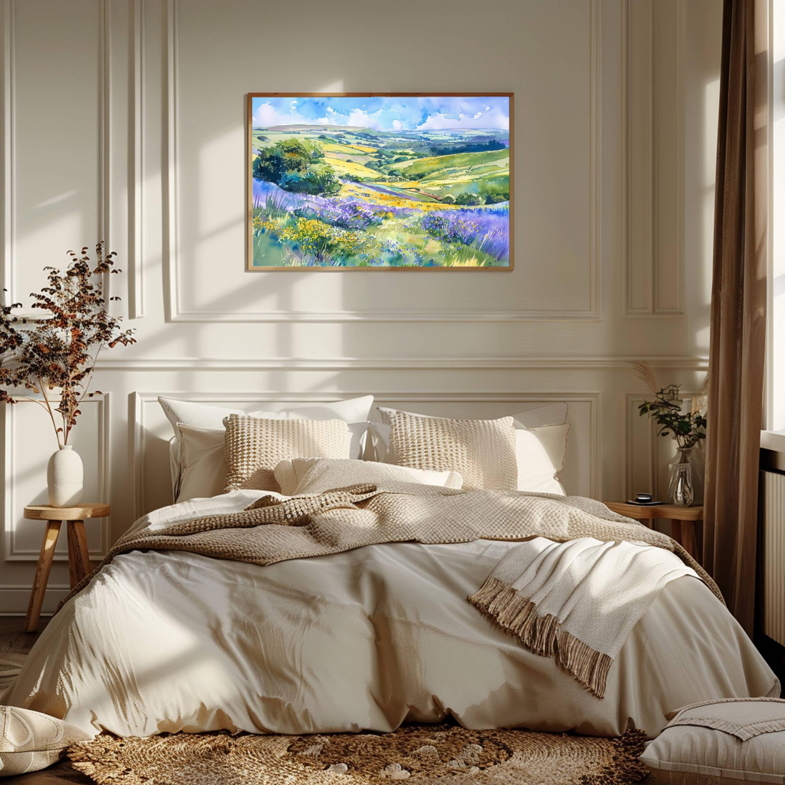 South Downs National Park England Watercolor Print: UK Travel Art Poster - Image 3