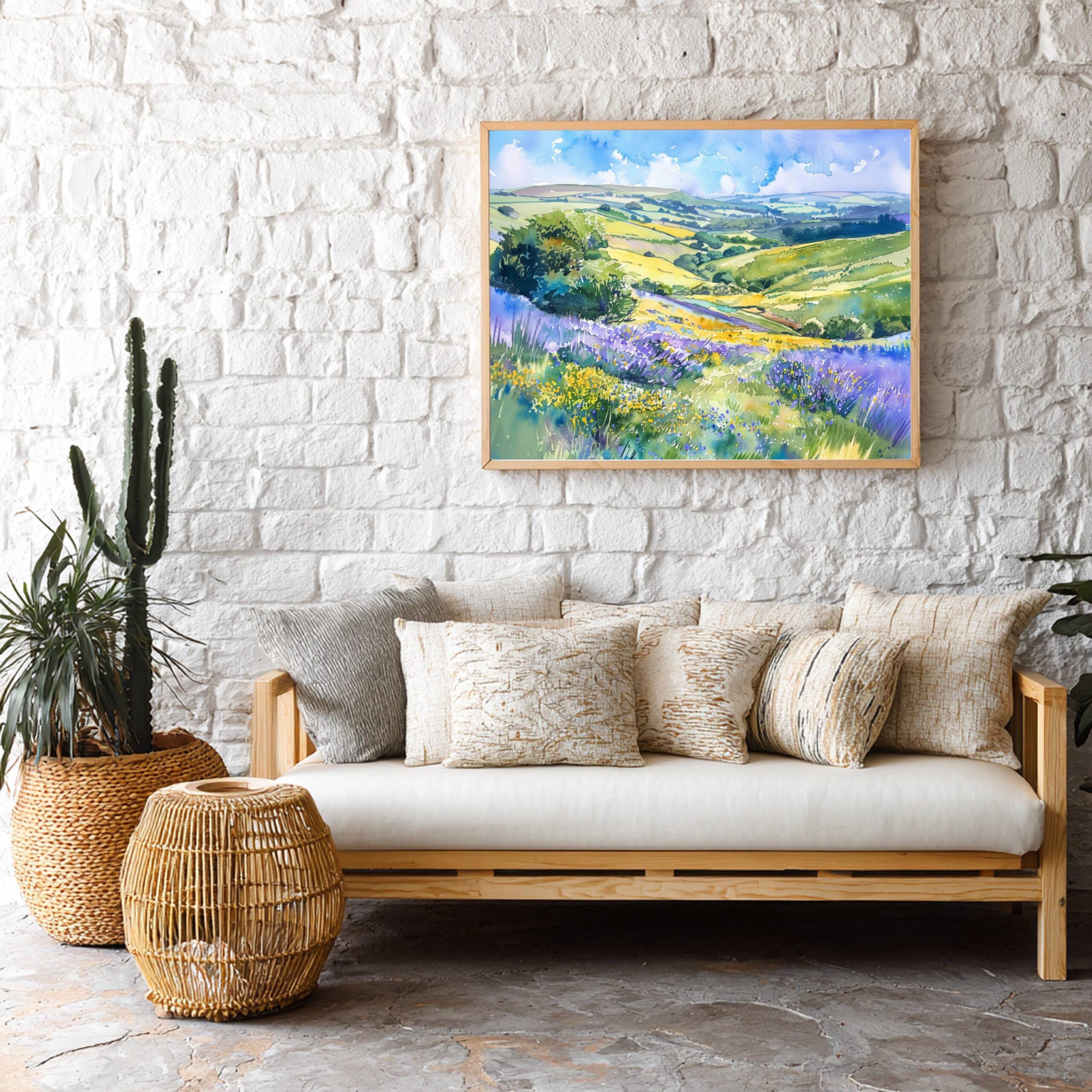 South Downs National Park England Watercolor Print: UK Travel Art Poster - Image 6