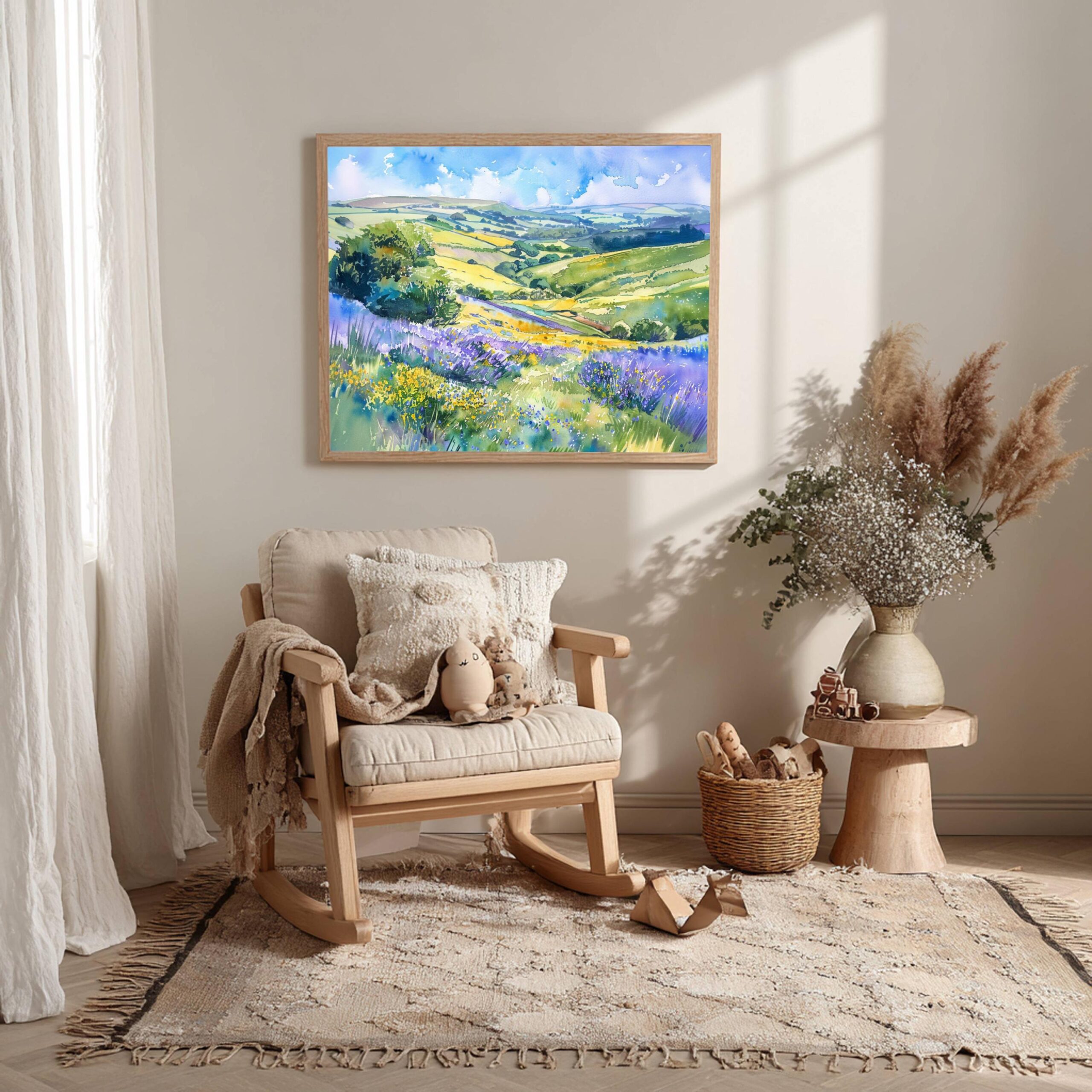 South Downs National Park England Watercolor Print: UK Travel Art Poster - Image 5