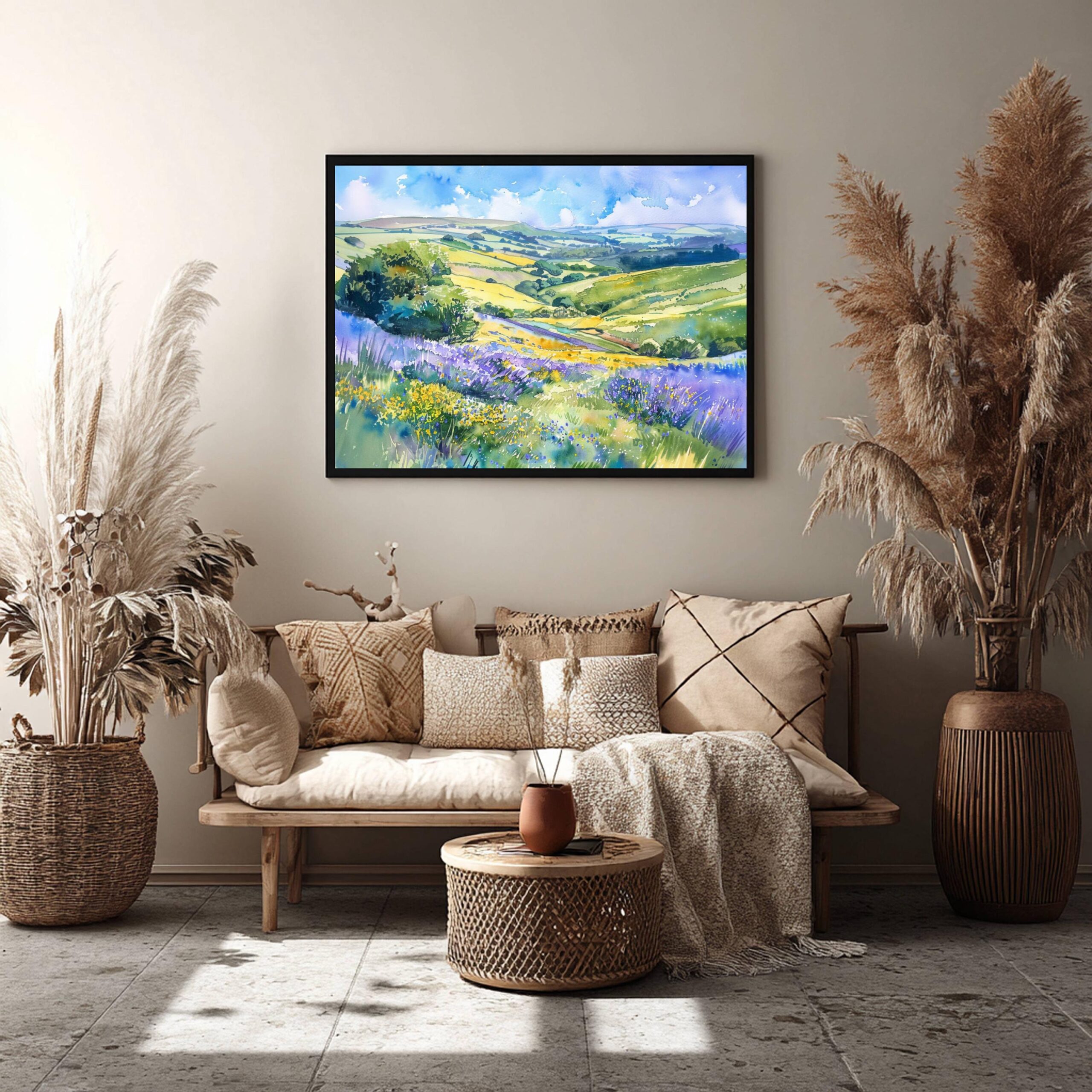 South Downs National Park England Watercolor Print: UK Travel Art Poster - Image 7