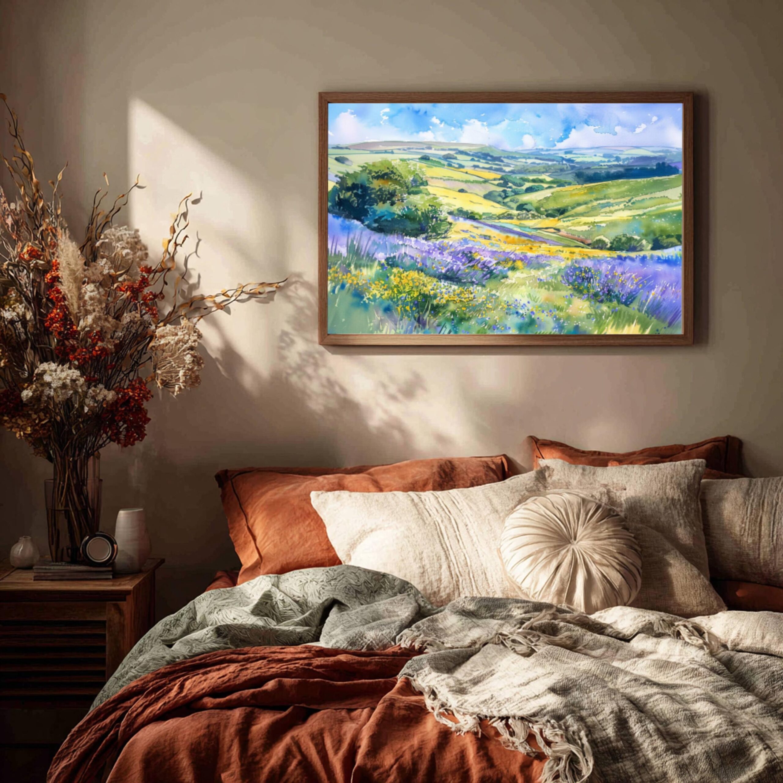 South Downs National Park England Watercolor Print: UK Travel Art Poster - Image 10