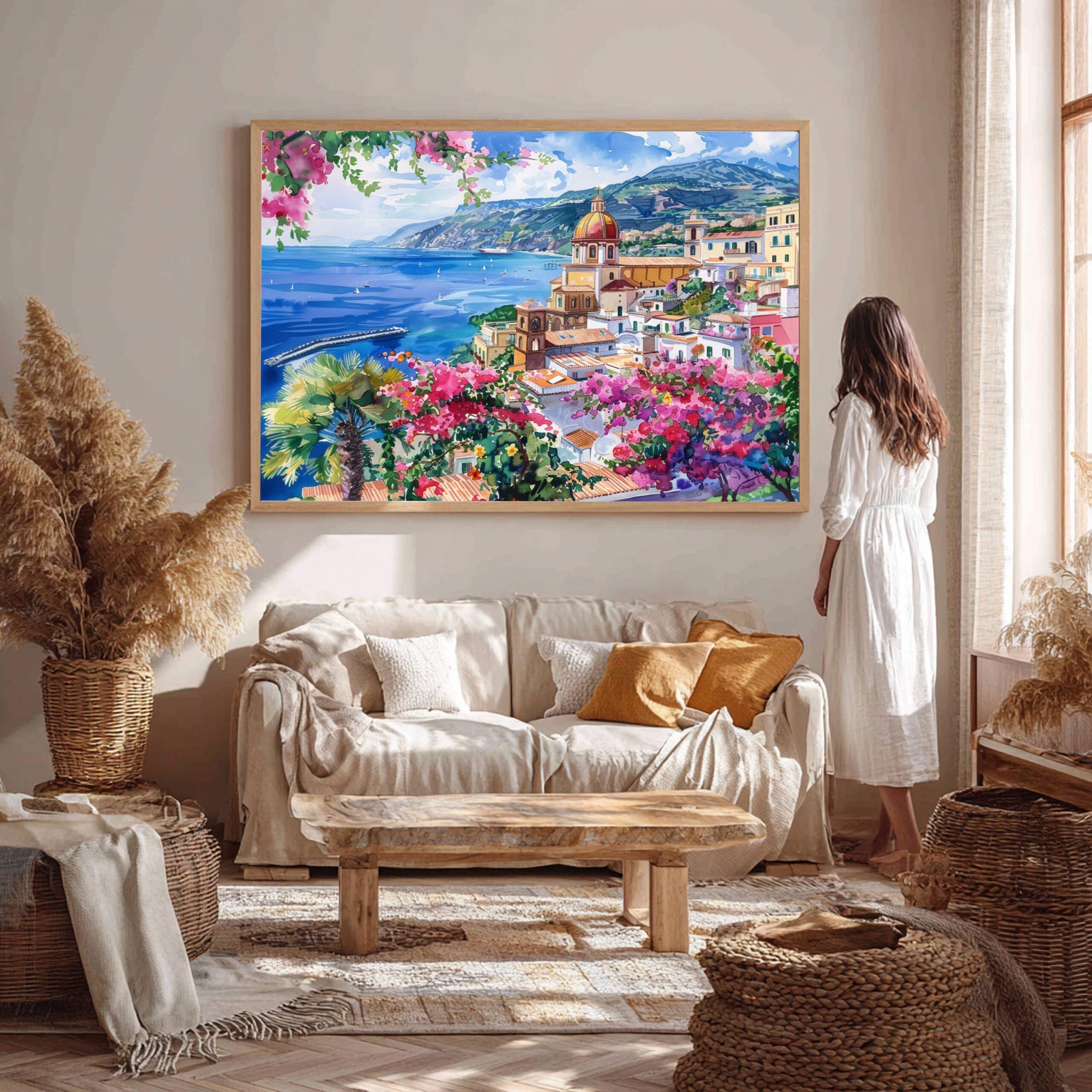 Sorrento Italy Watercolor Print: Europe Travel Art Poster - Image 9
