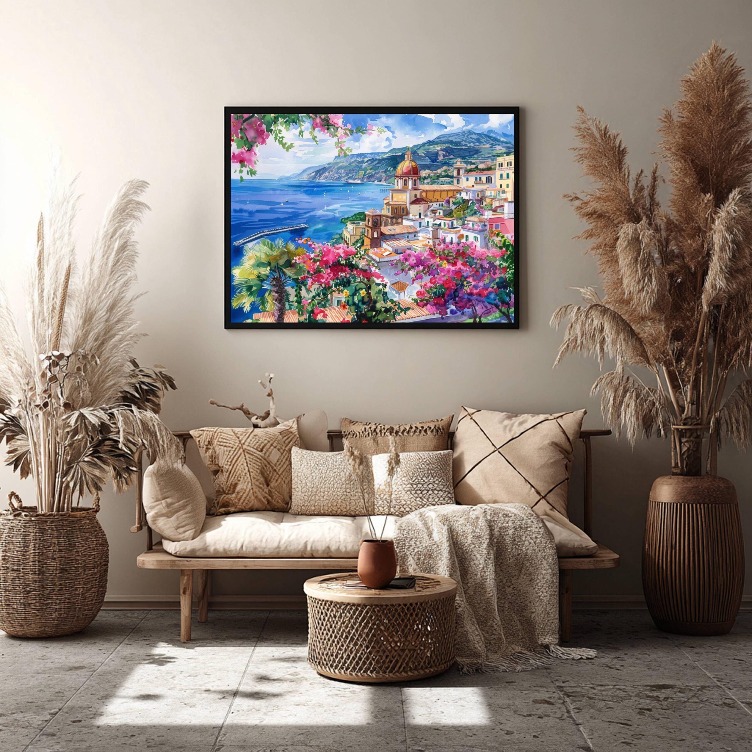 Sorrento Italy Watercolor Print: Europe Travel Art Poster - Image 8