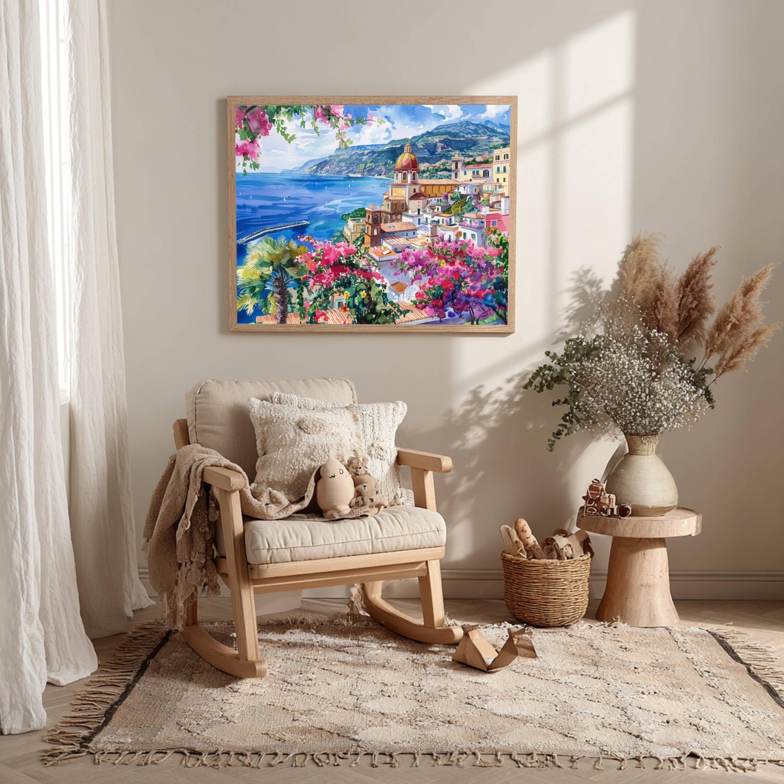 Sorrento Italy Watercolor Print: Europe Travel Art Poster - Image 10