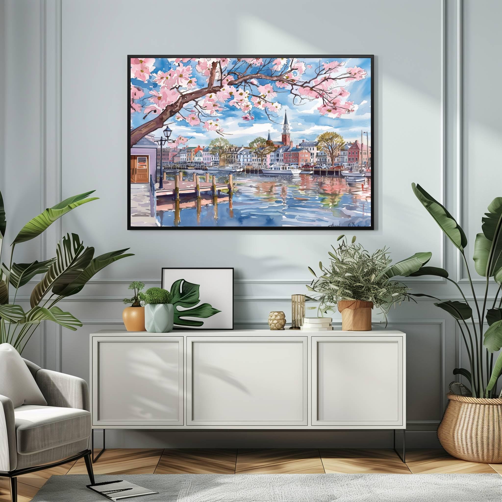Annapolis Maryland Watercolor Print: USA Travel Art Poster - Image 3