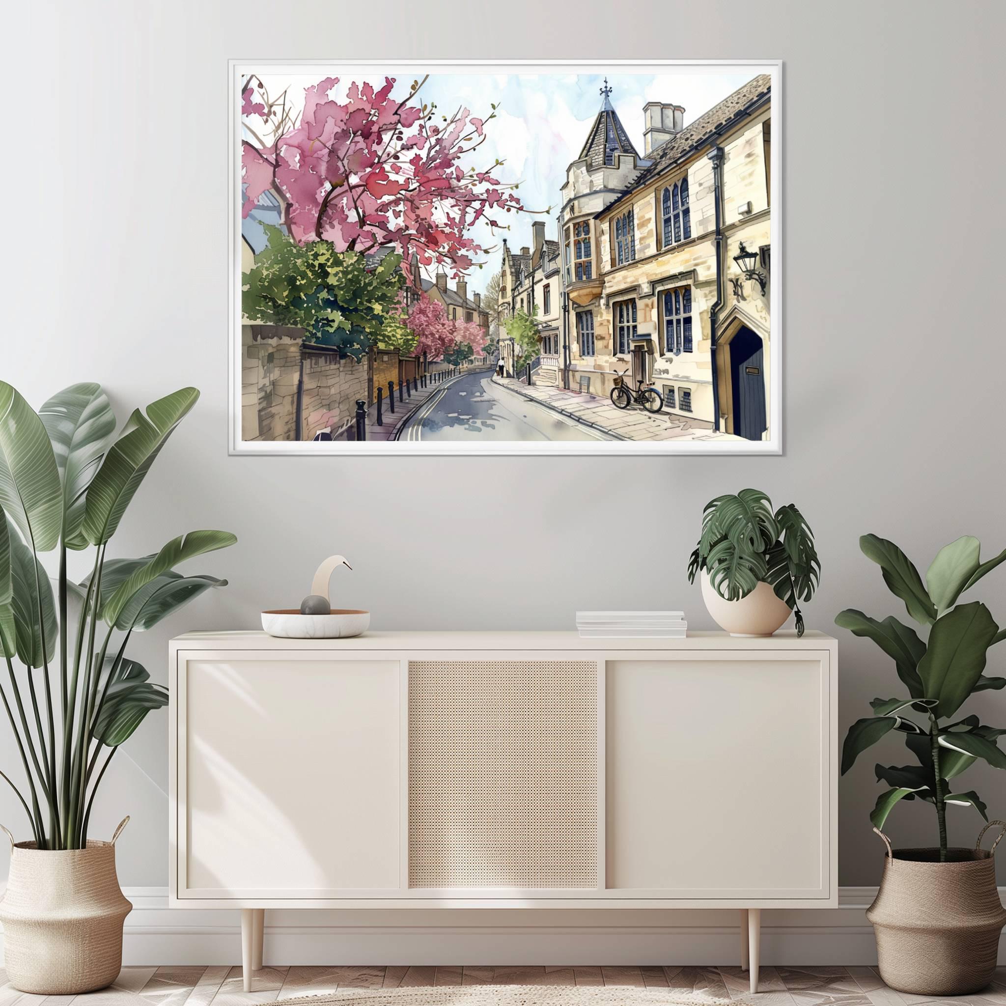 Oxford England Watercolor Print: UK Travel Art Poster - Image 6