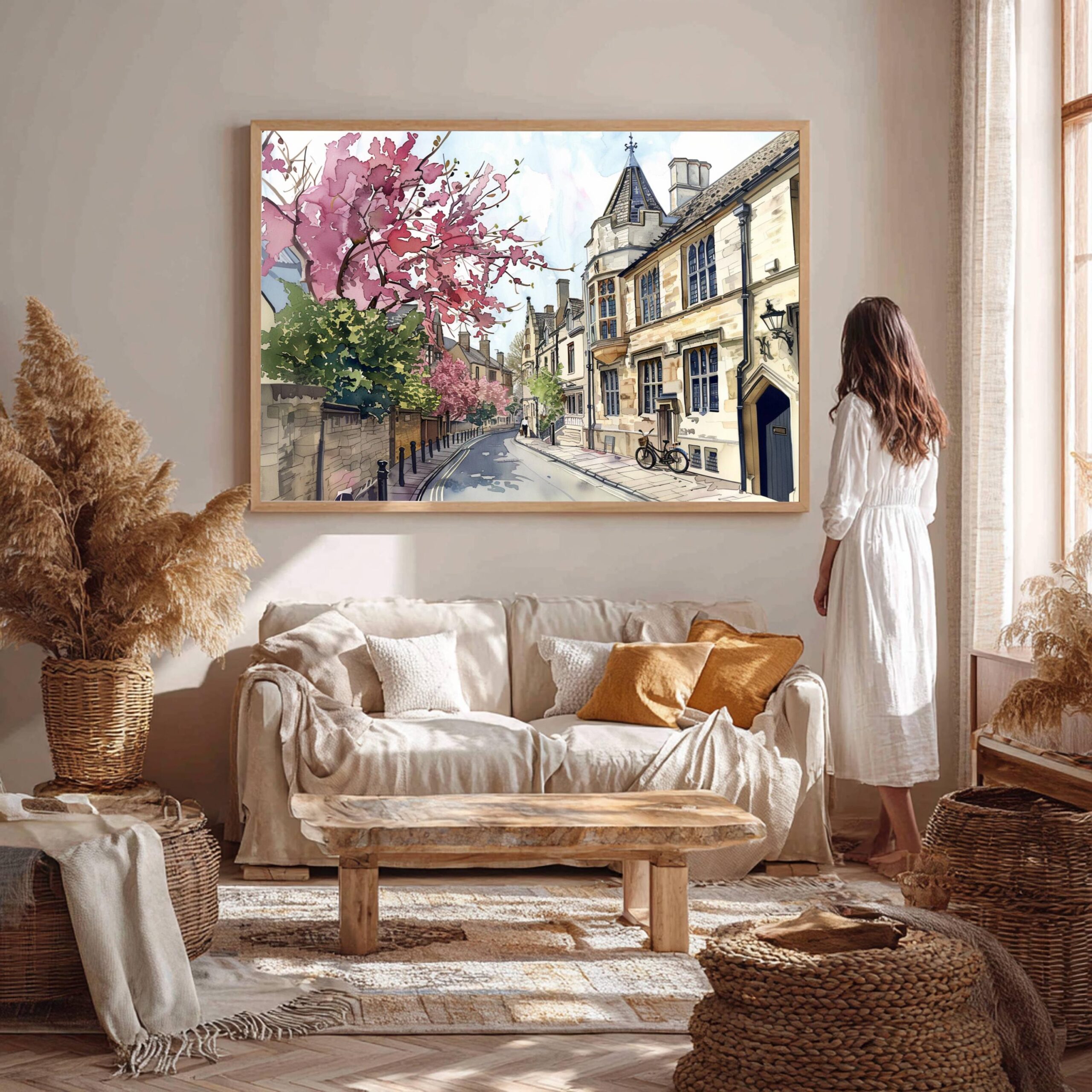 Oxford England Watercolor Print: UK Travel Art Poster - Image 9