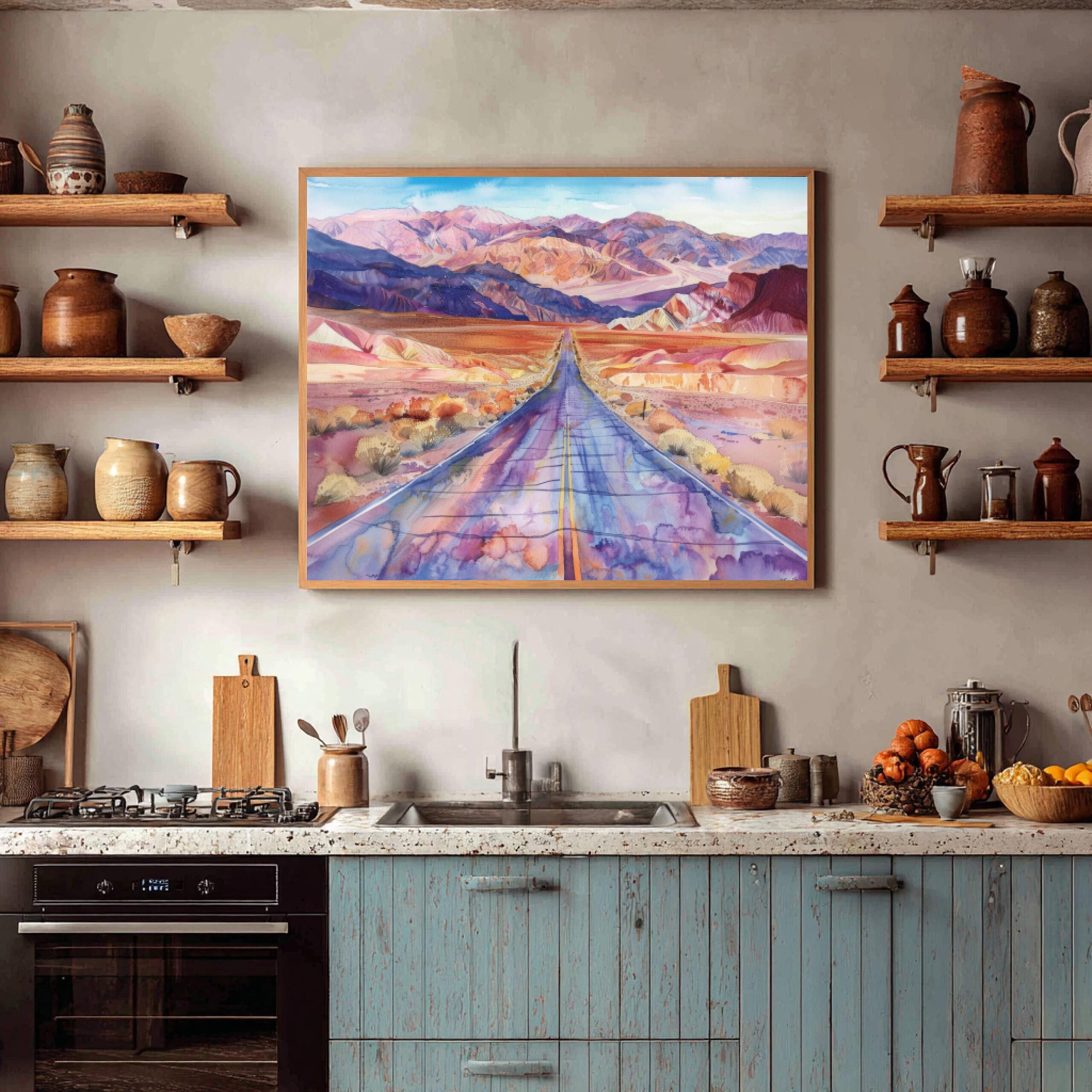Death Valley National Park California Watercolor Print: USA Travel Art Poster - Image 7
