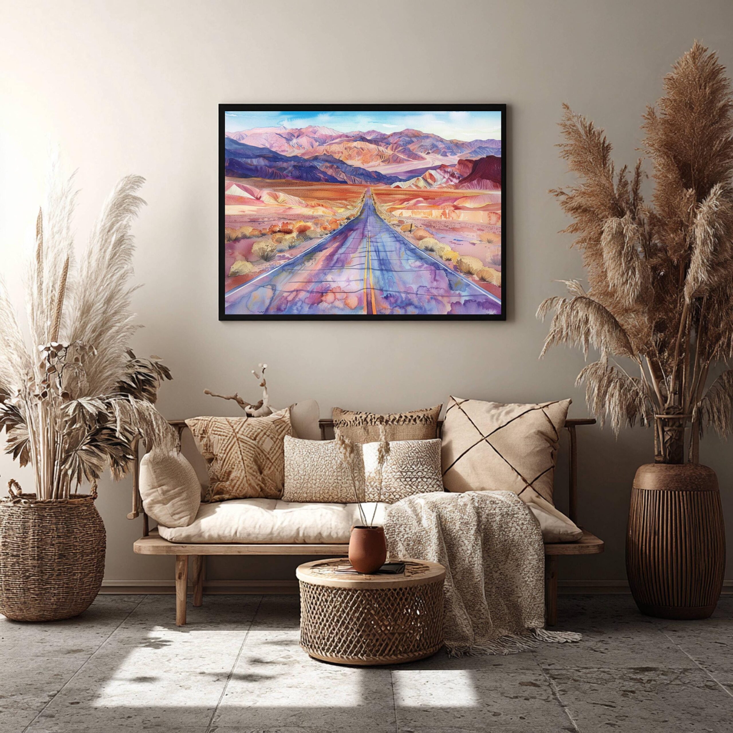 Death Valley National Park California Watercolor Print: USA Travel Art Poster - Image 8