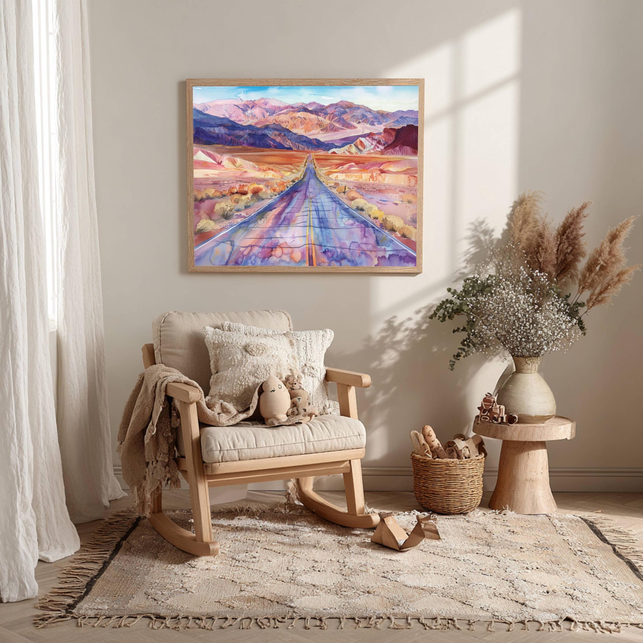 Death Valley National Park California Watercolor Print: USA Travel Art Poster - Image 10