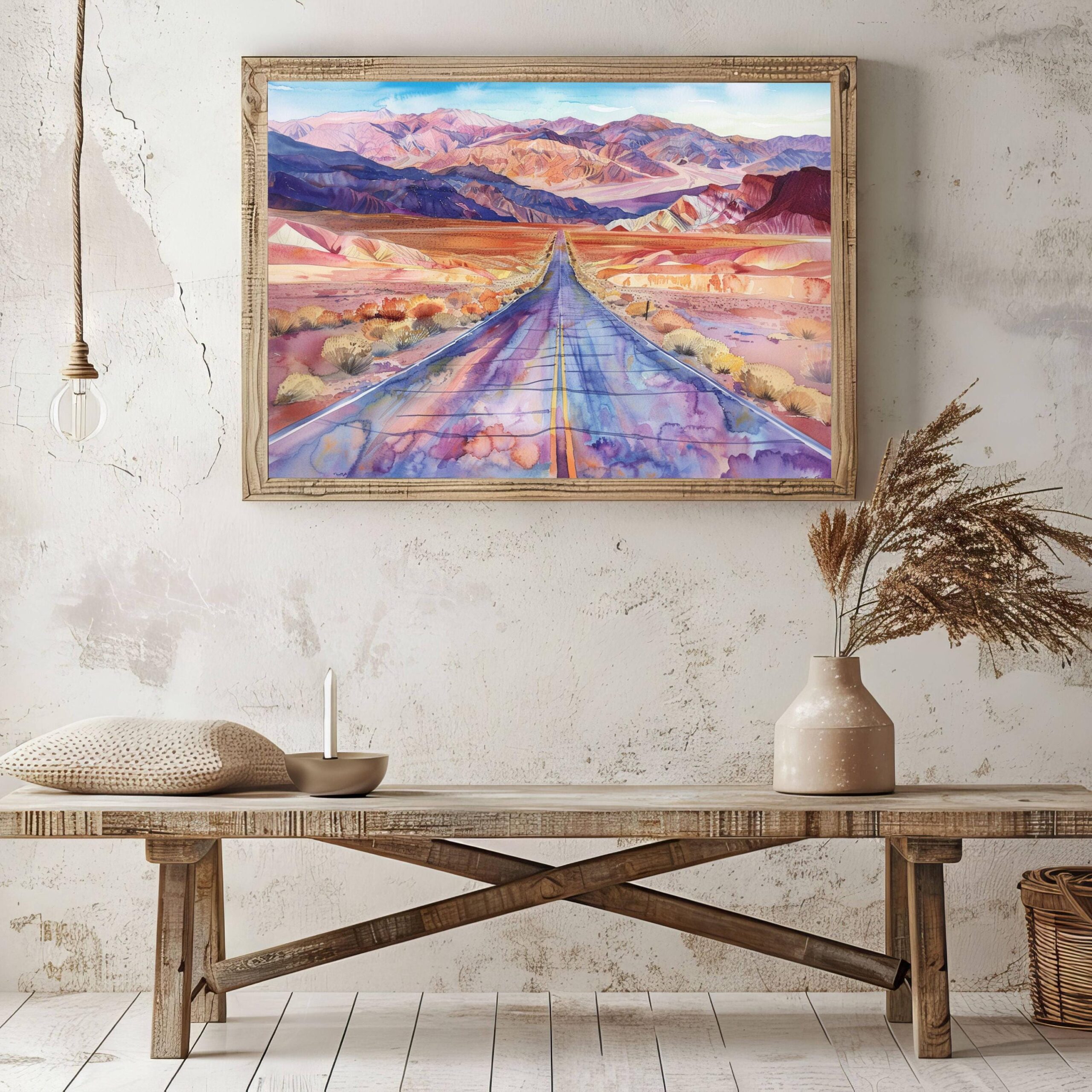 Death Valley National Park California Watercolor Print: USA Travel Art Poster - Image 5