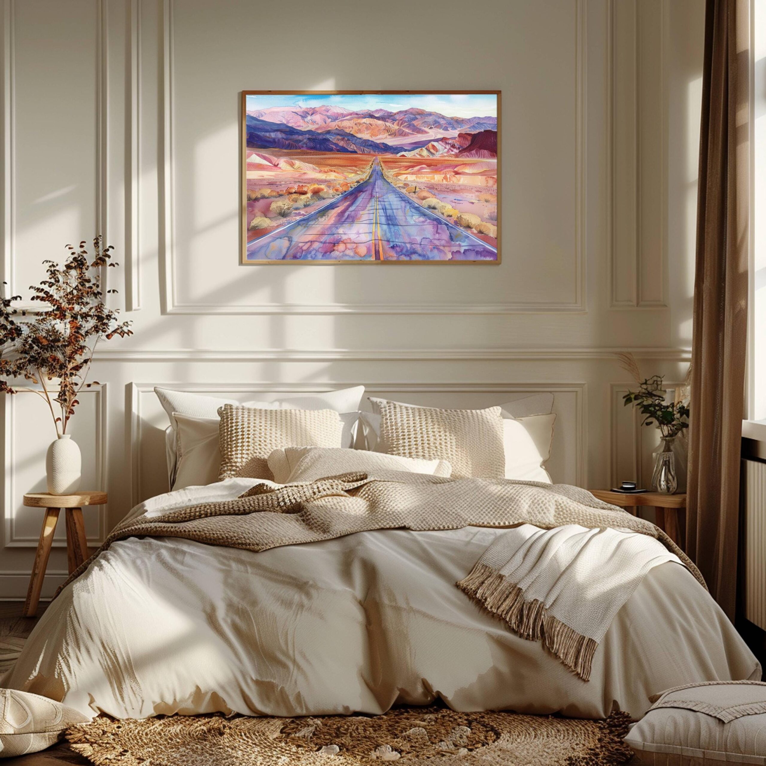 Death Valley National Park California Watercolor Print: USA Travel Art Poster - Image 3