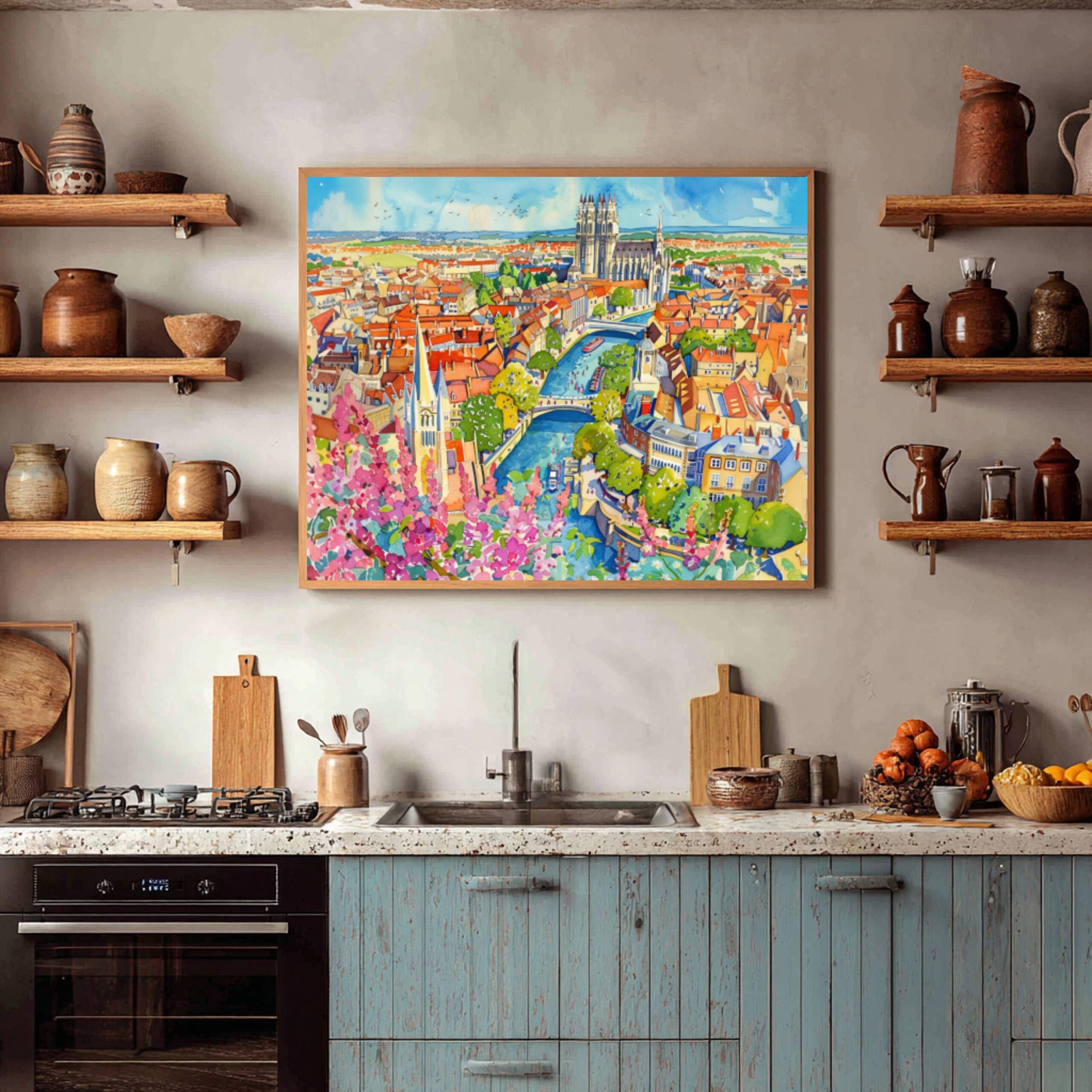 York England Watercolor Print: UK Travel Art Poster - Image 5