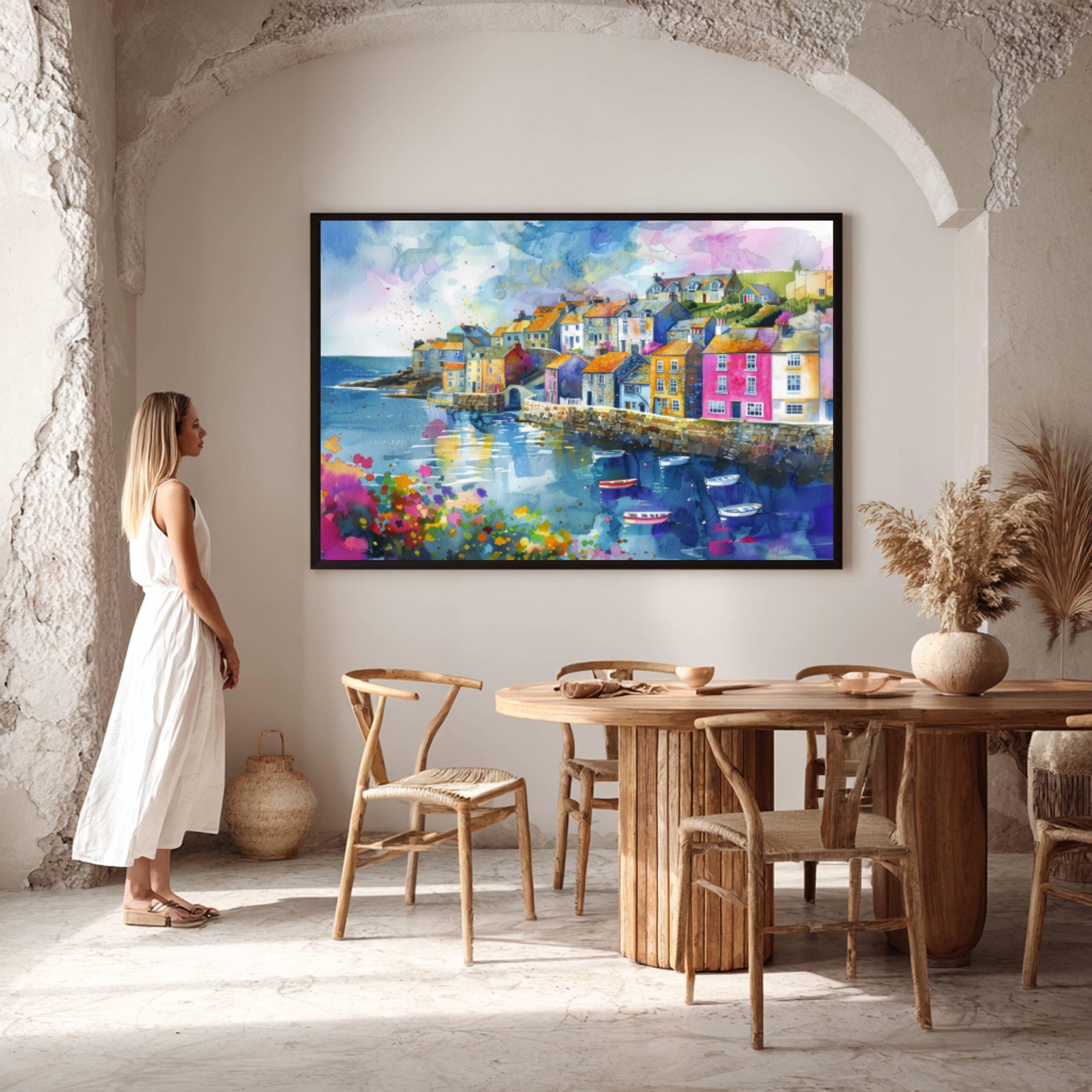 Cornwall England Watercolor Print: UK Travel Art Poster - Image 9