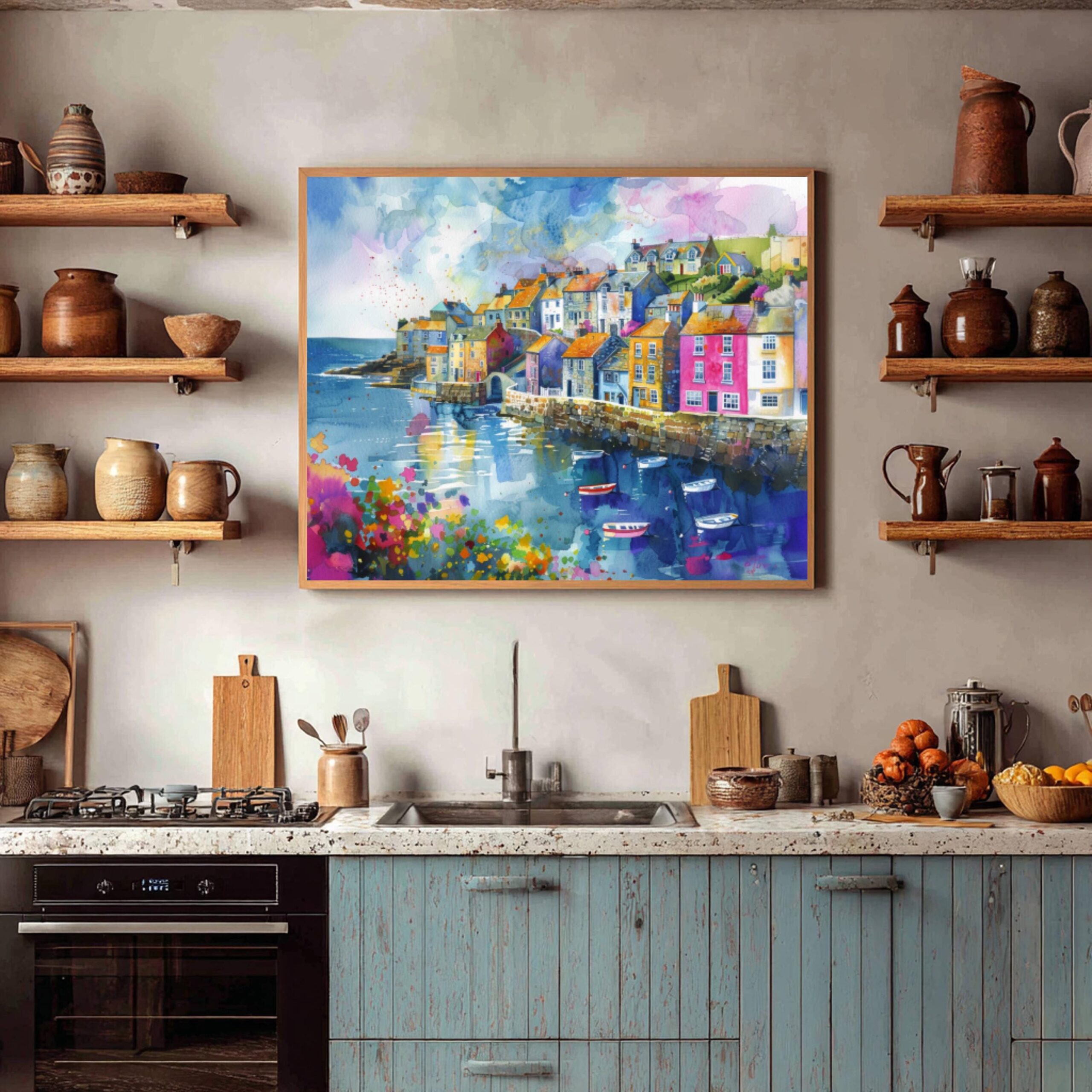 Cornwall England Watercolor Print: UK Travel Art Poster - Image 4