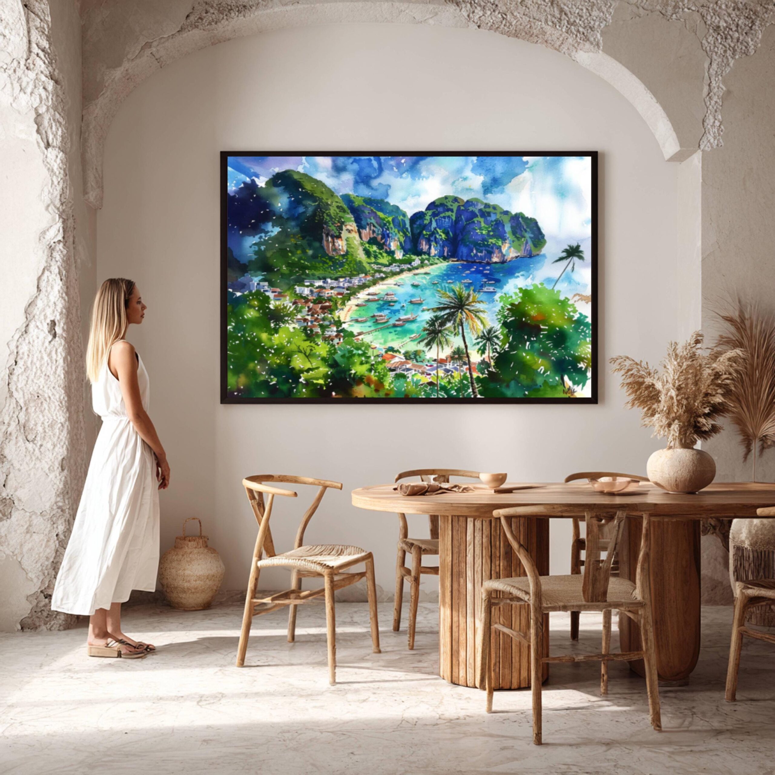 Thailand Watercolor Print: Asian Travel Art Poster - Image 9