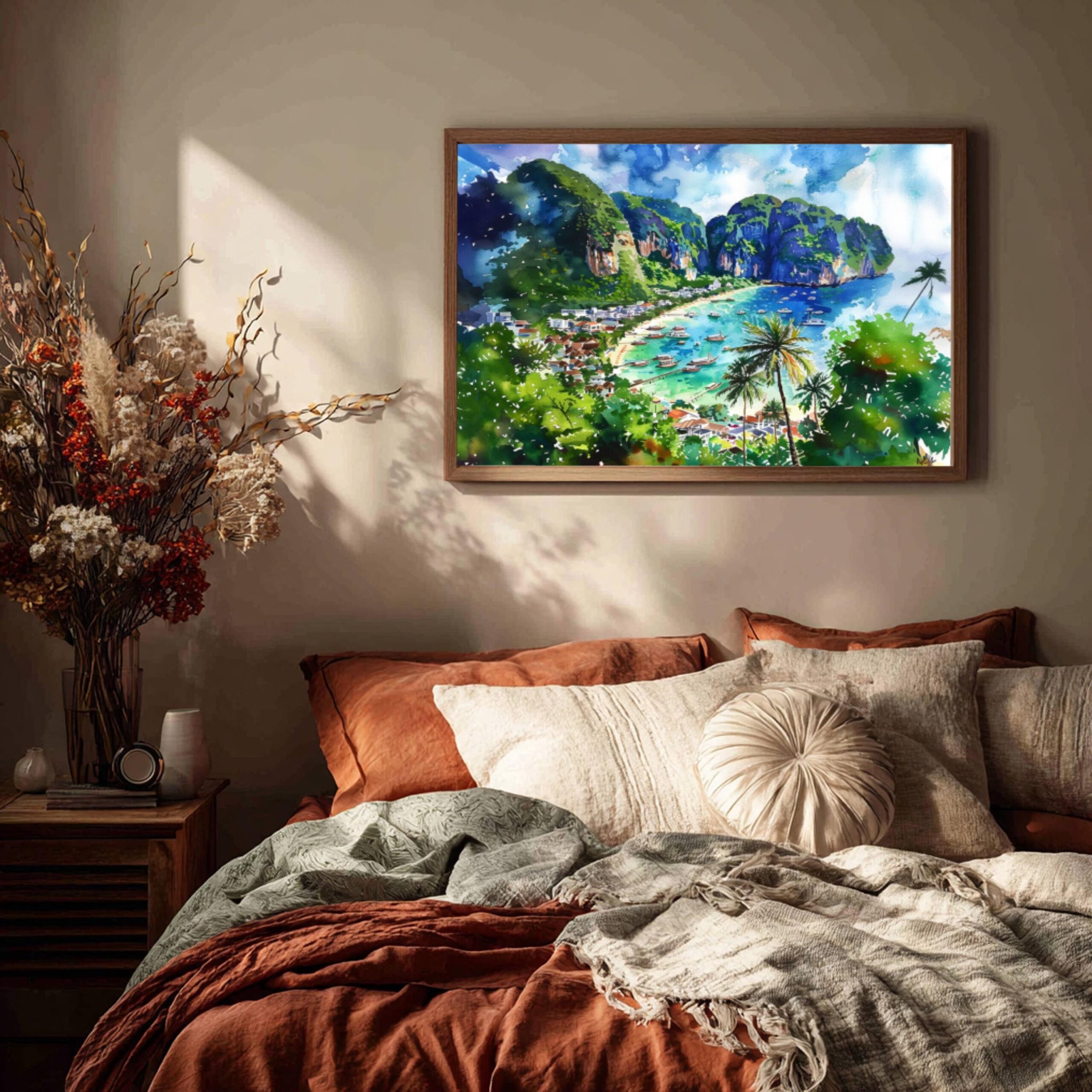 Thailand Watercolor Print: Asian Travel Art Poster - Image 10