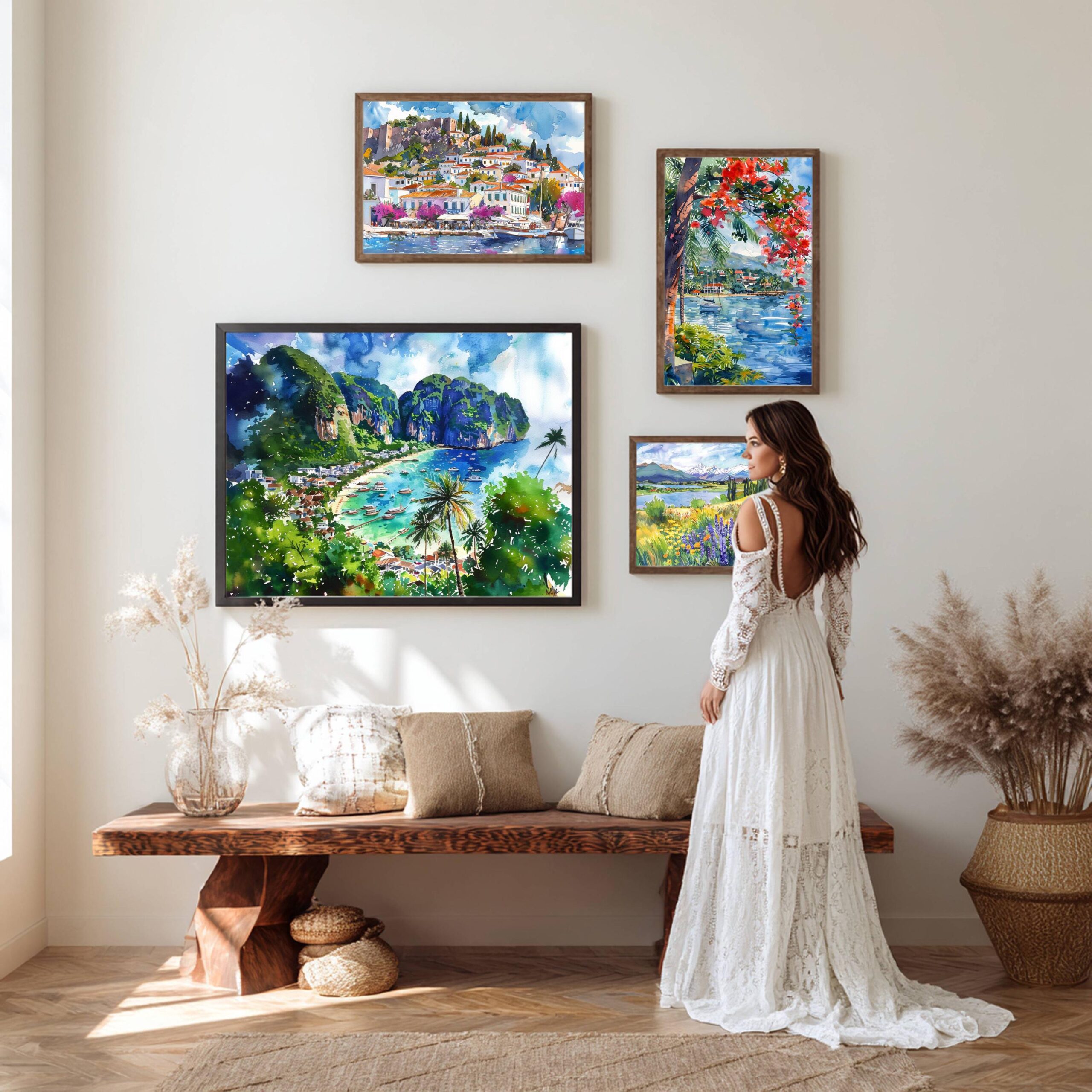 Thailand Watercolor Print: Asian Travel Art Poster - Image 2