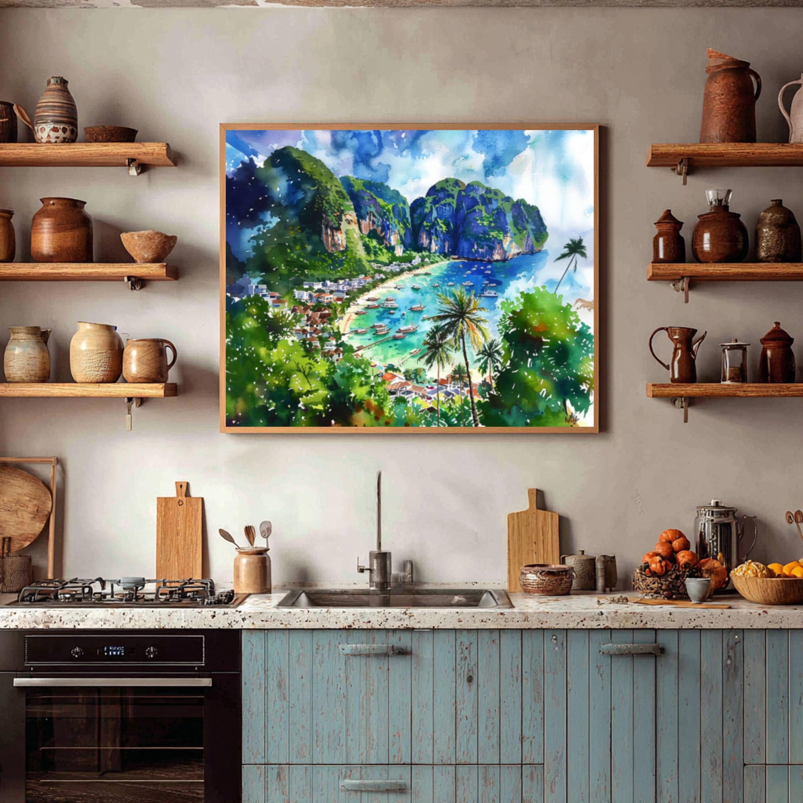 Thailand Watercolor Print: Asian Travel Art Poster - Image 4