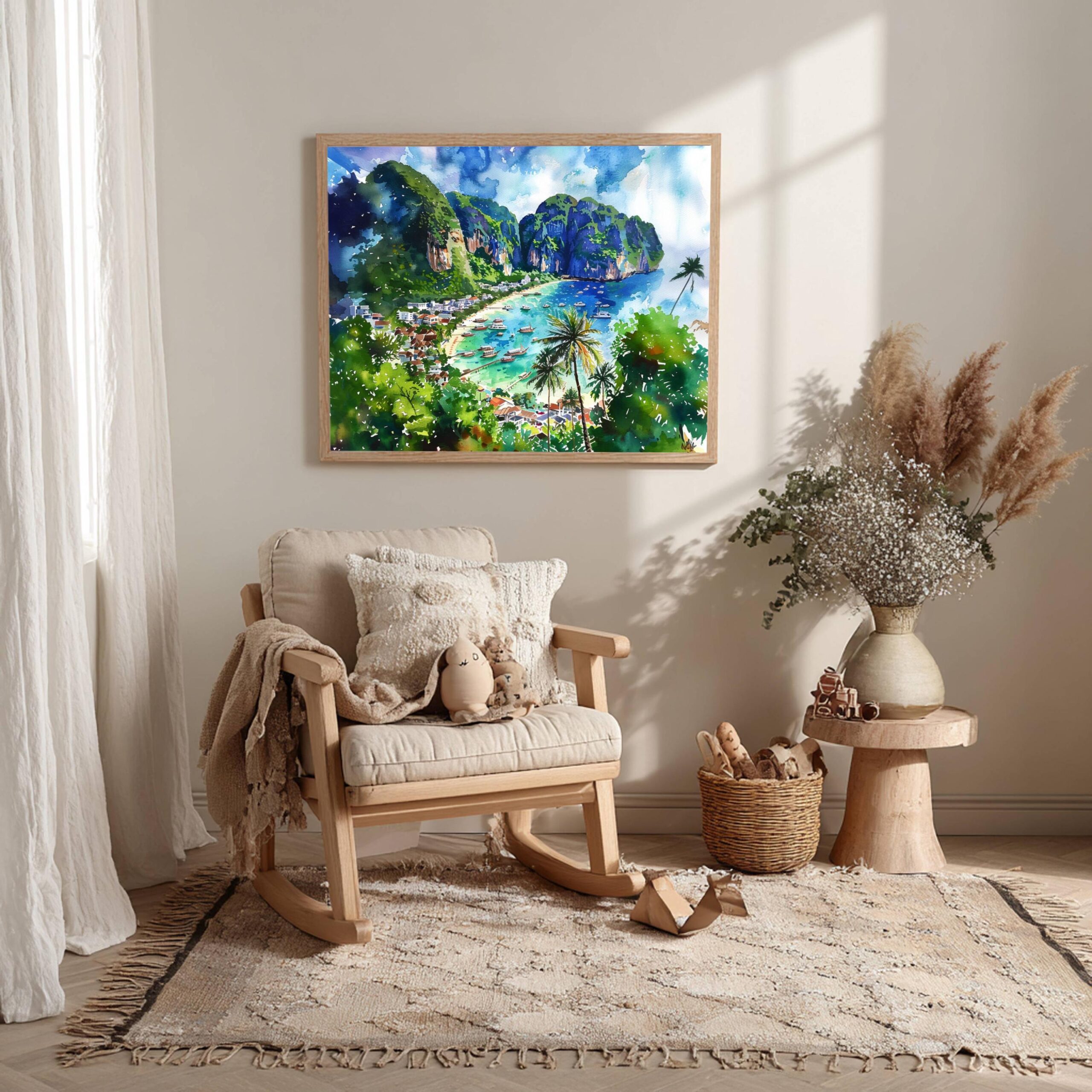 Thailand Watercolor Print: Asian Travel Art Poster - Image 6