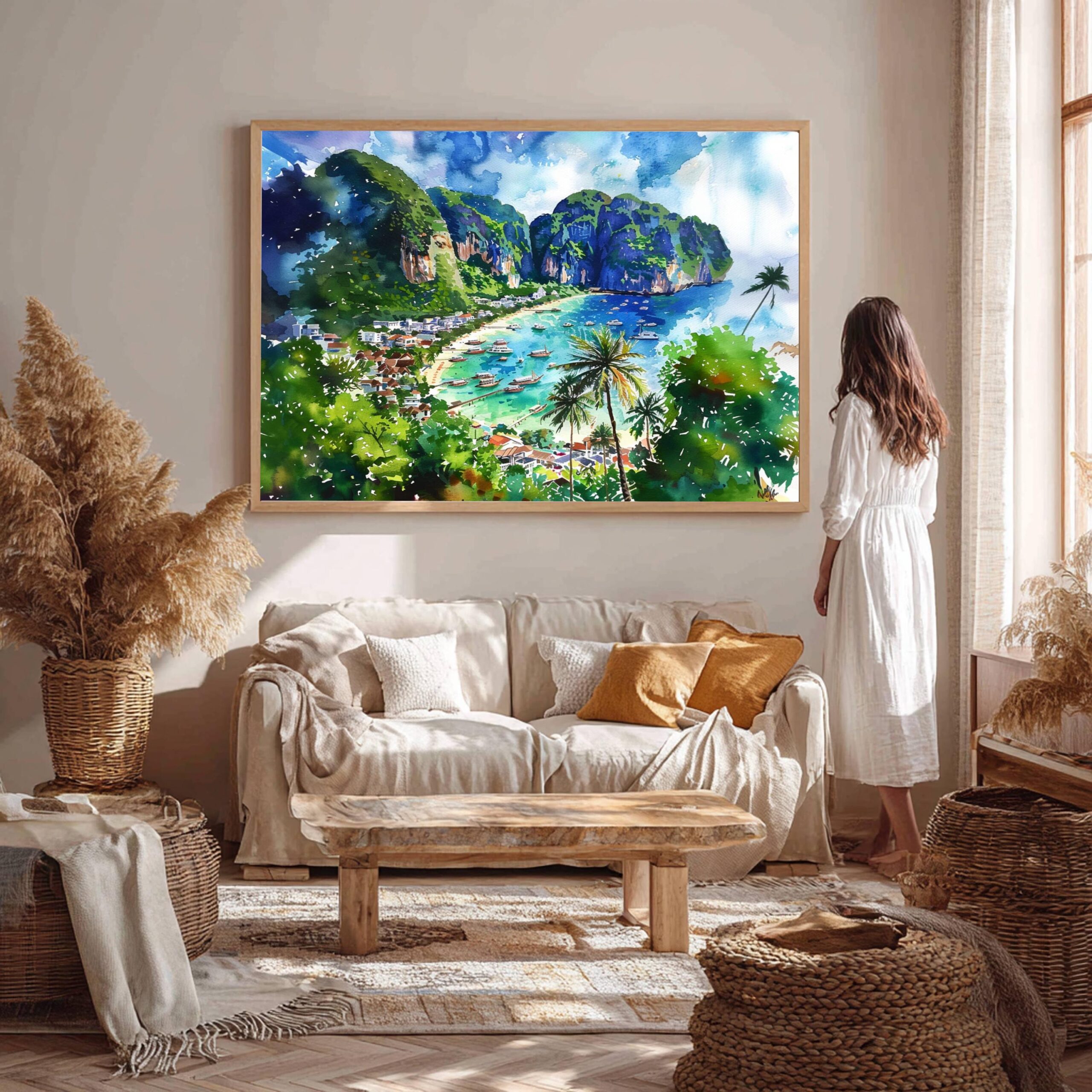 Thailand Watercolor Print: Asian Travel Art Poster - Image 5