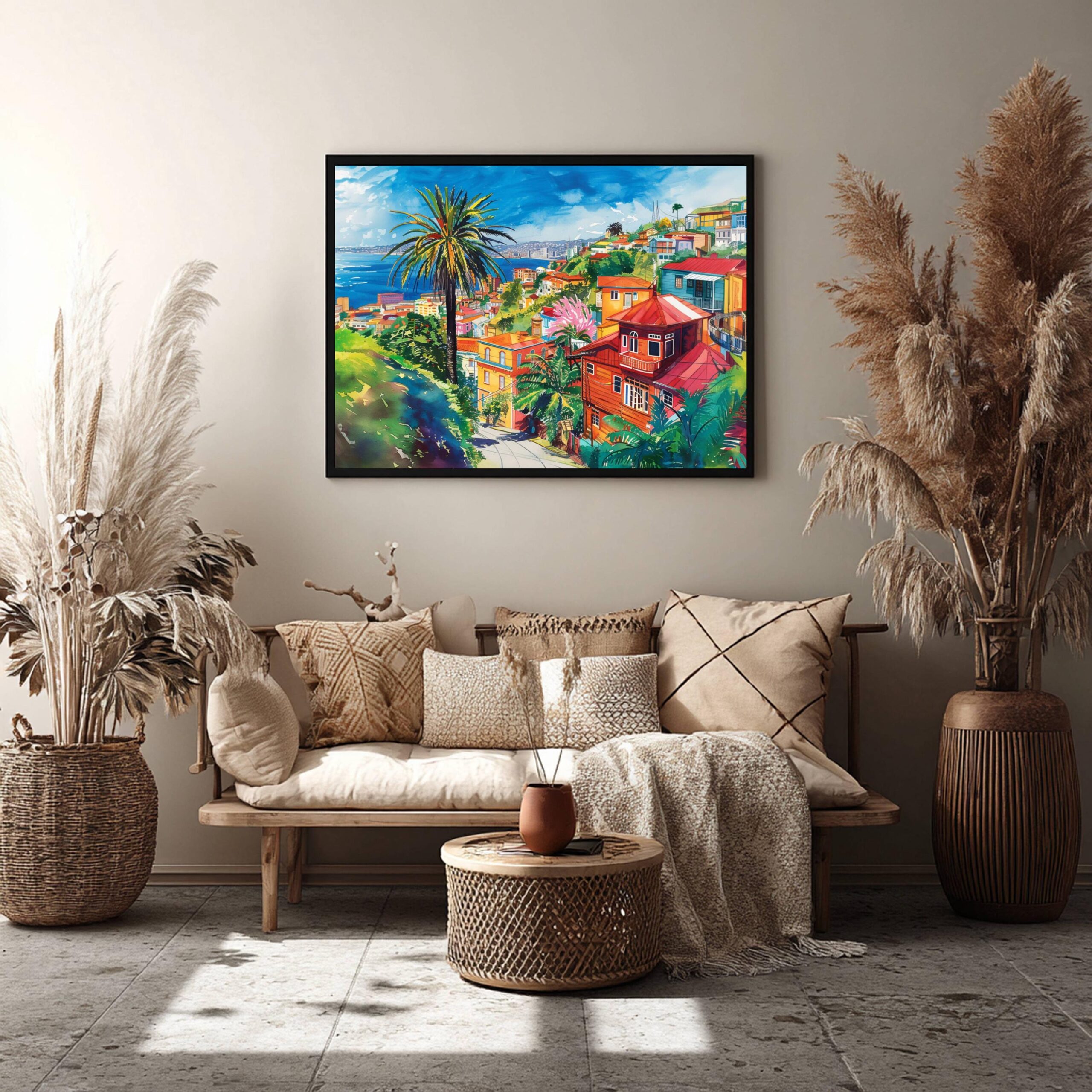 Valparaiso Chile Watercolor Print: South America Travel Art Poster - Image 5