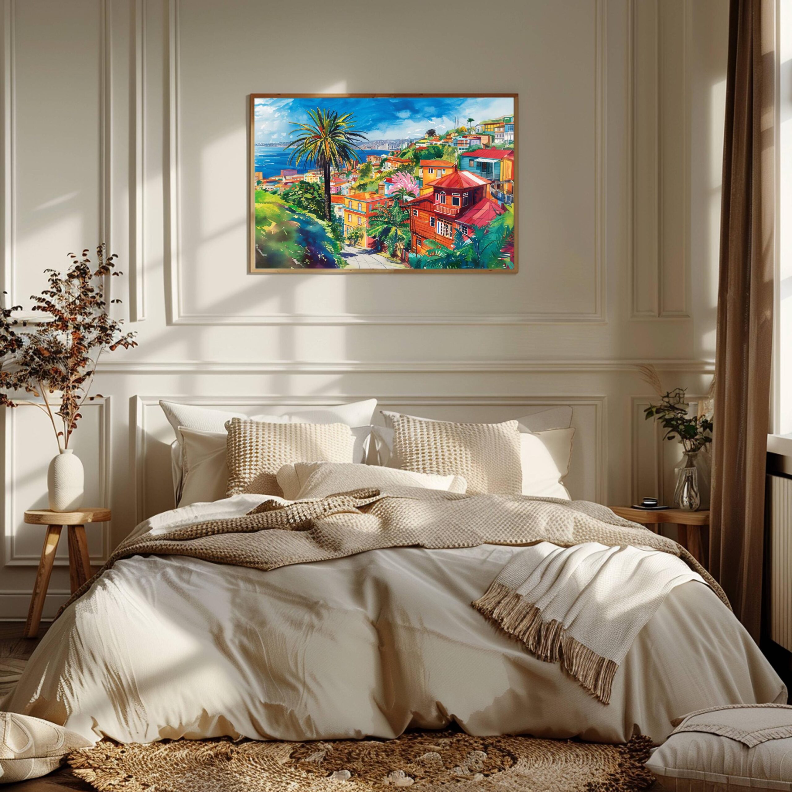Valparaiso Chile Watercolor Print: South America Travel Art Poster - Image 3