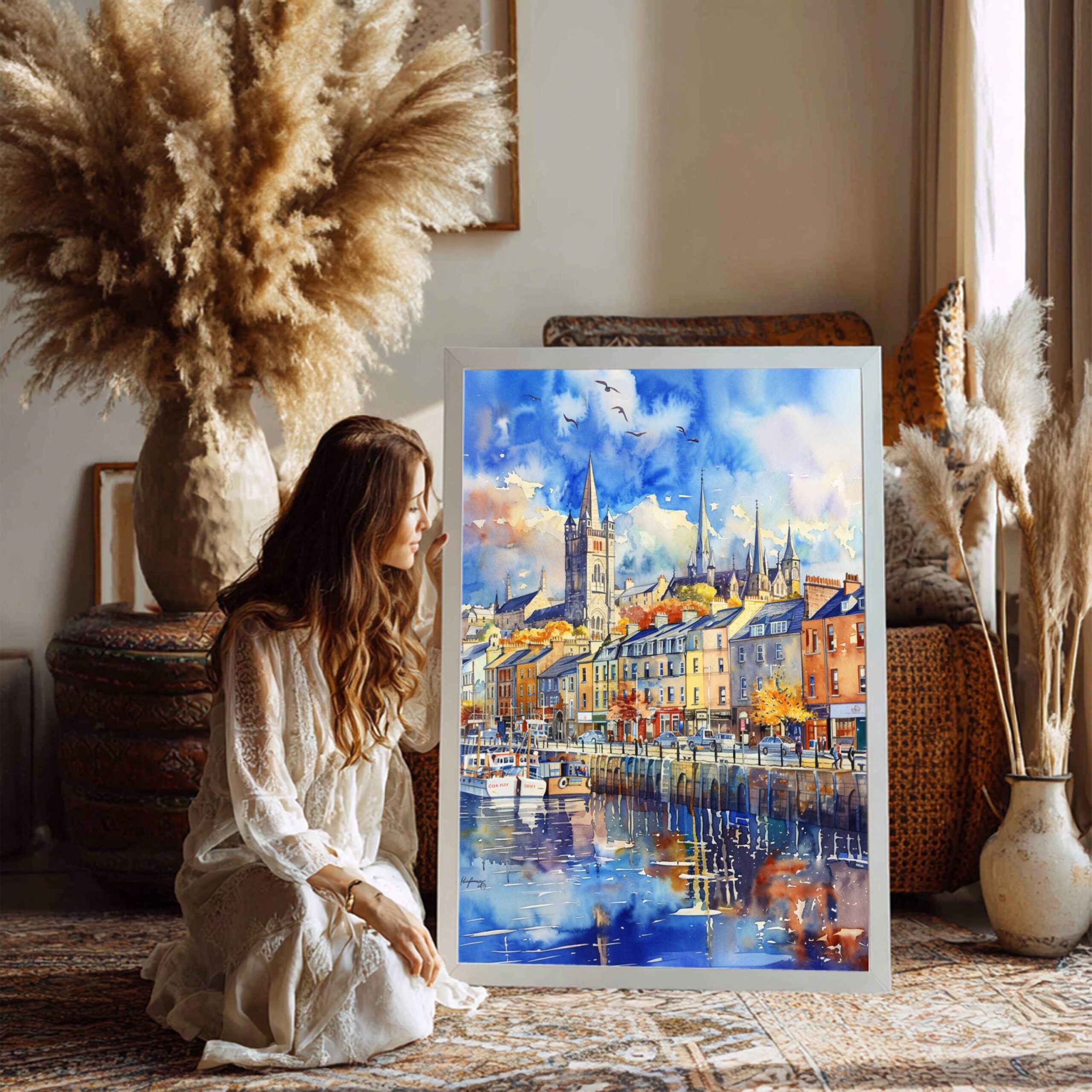 Cobh Cork Republic of Ireland Watercolor Print: Europe Travel Art Poster - Image 6