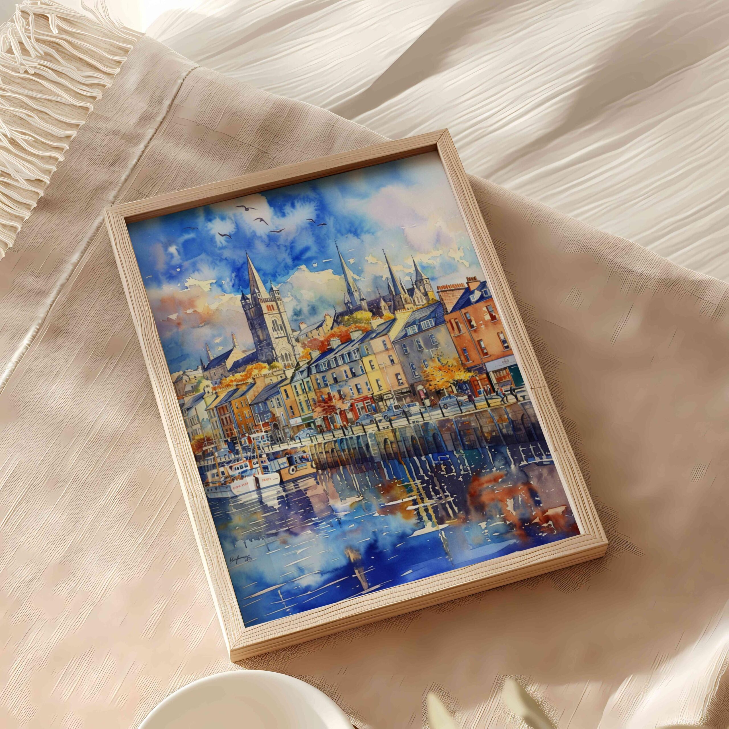 Cobh Cork Republic of Ireland Watercolor Print: Europe Travel Art Poster - Image 5