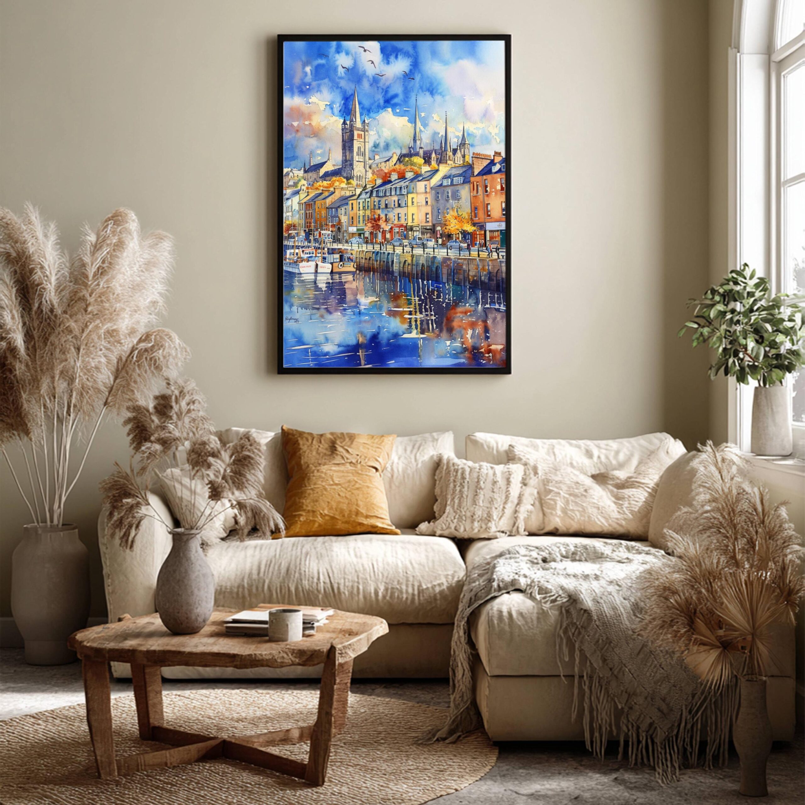 Cobh Cork Republic of Ireland Watercolor Print: Europe Travel Art Poster - Image 3