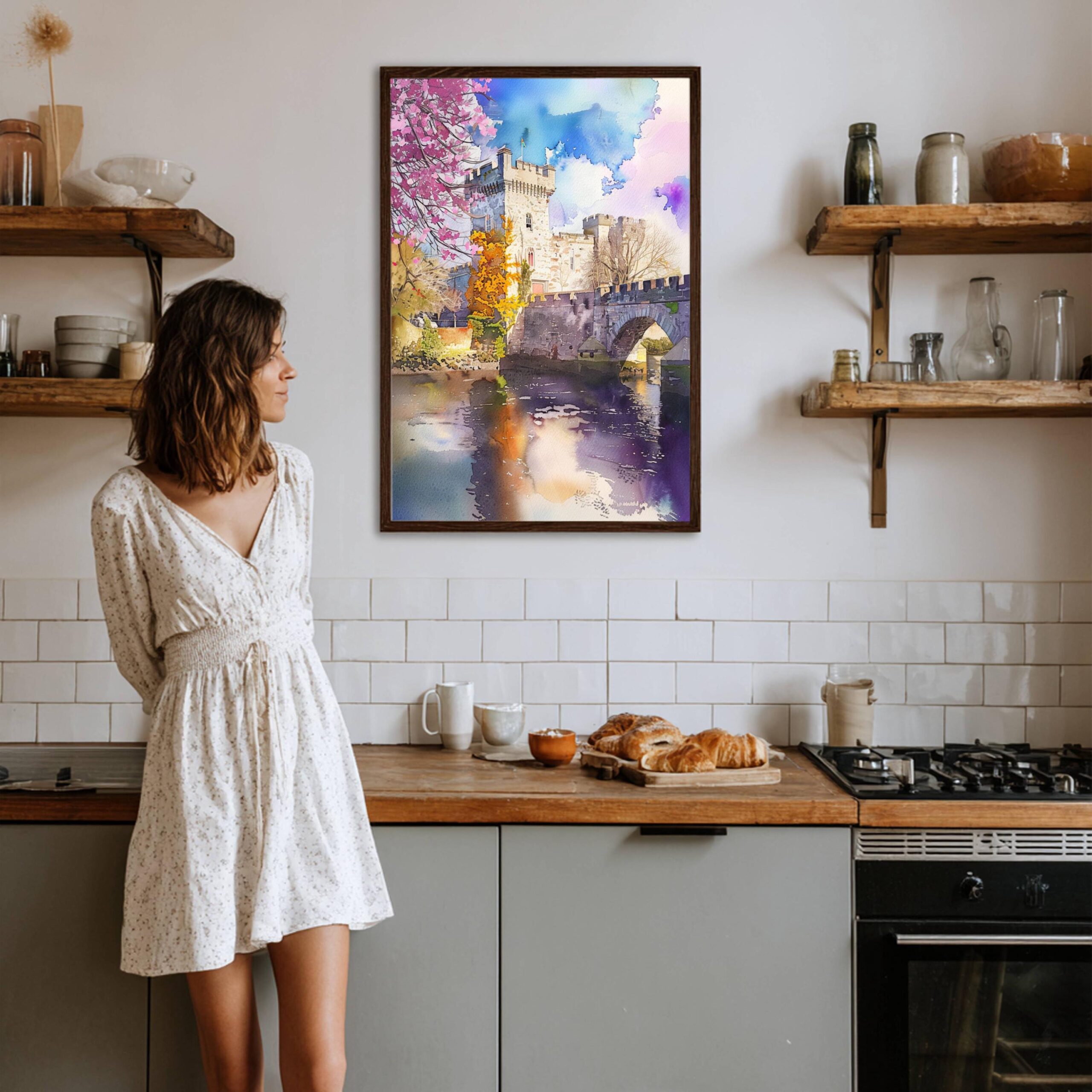 Limerick Republic of Ireland Watercolor Print: Europe Travel Art Poster - Image 7