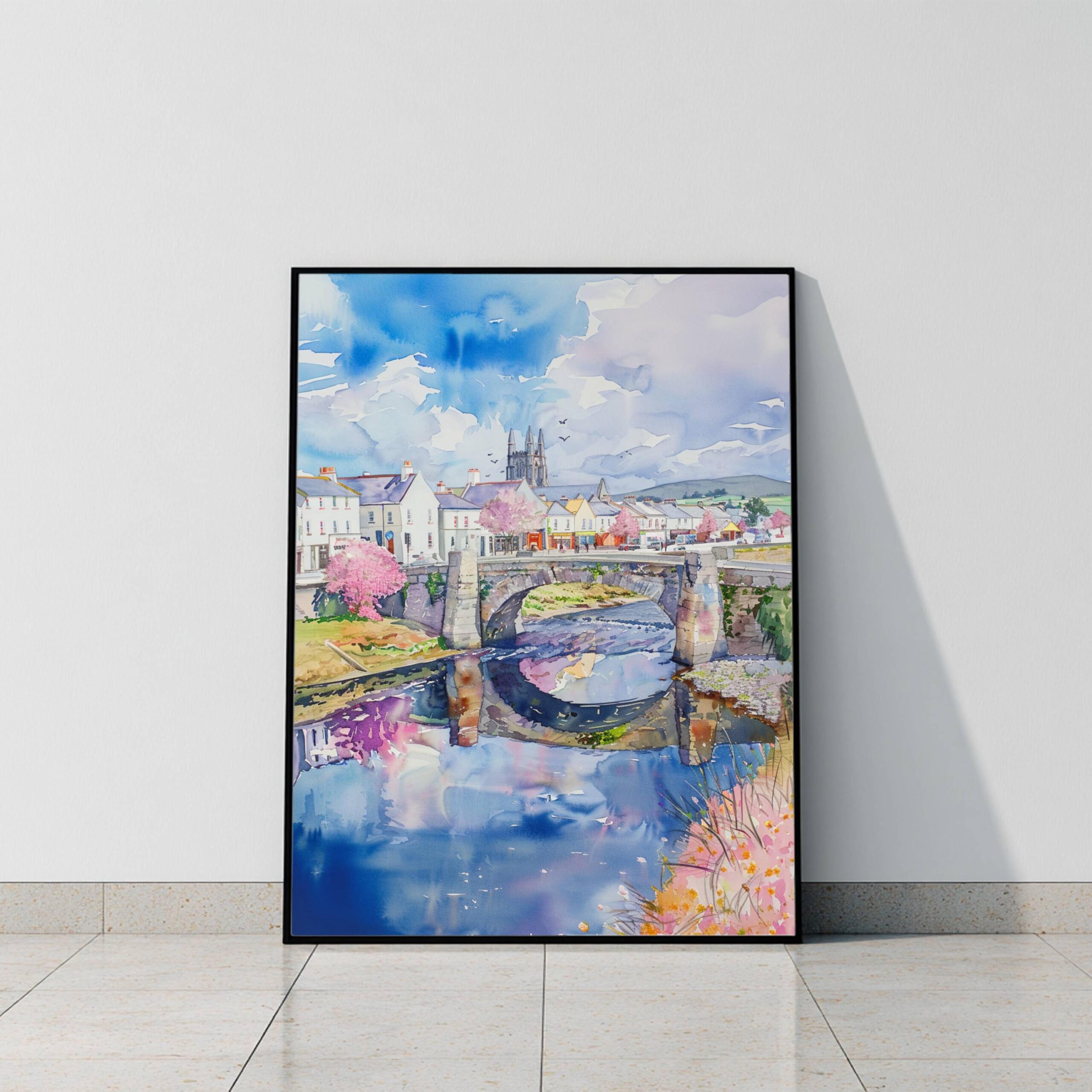 Sligo Republic of Ireland Watercolor Print: Europe Travel Art Poster - Image 9