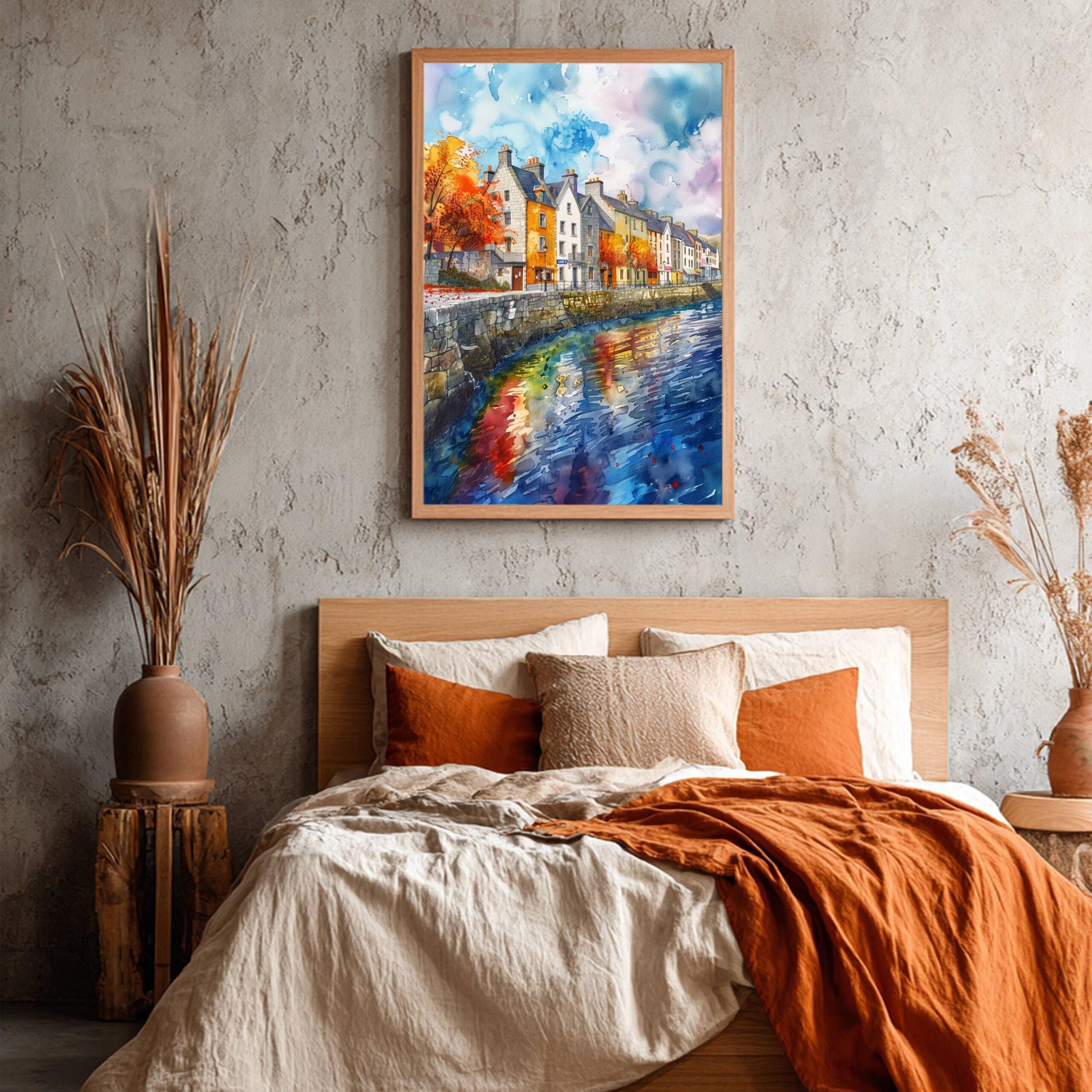 Galway Republic of Ireland Watercolor Print: Europe Travel Art Poster - Image 3